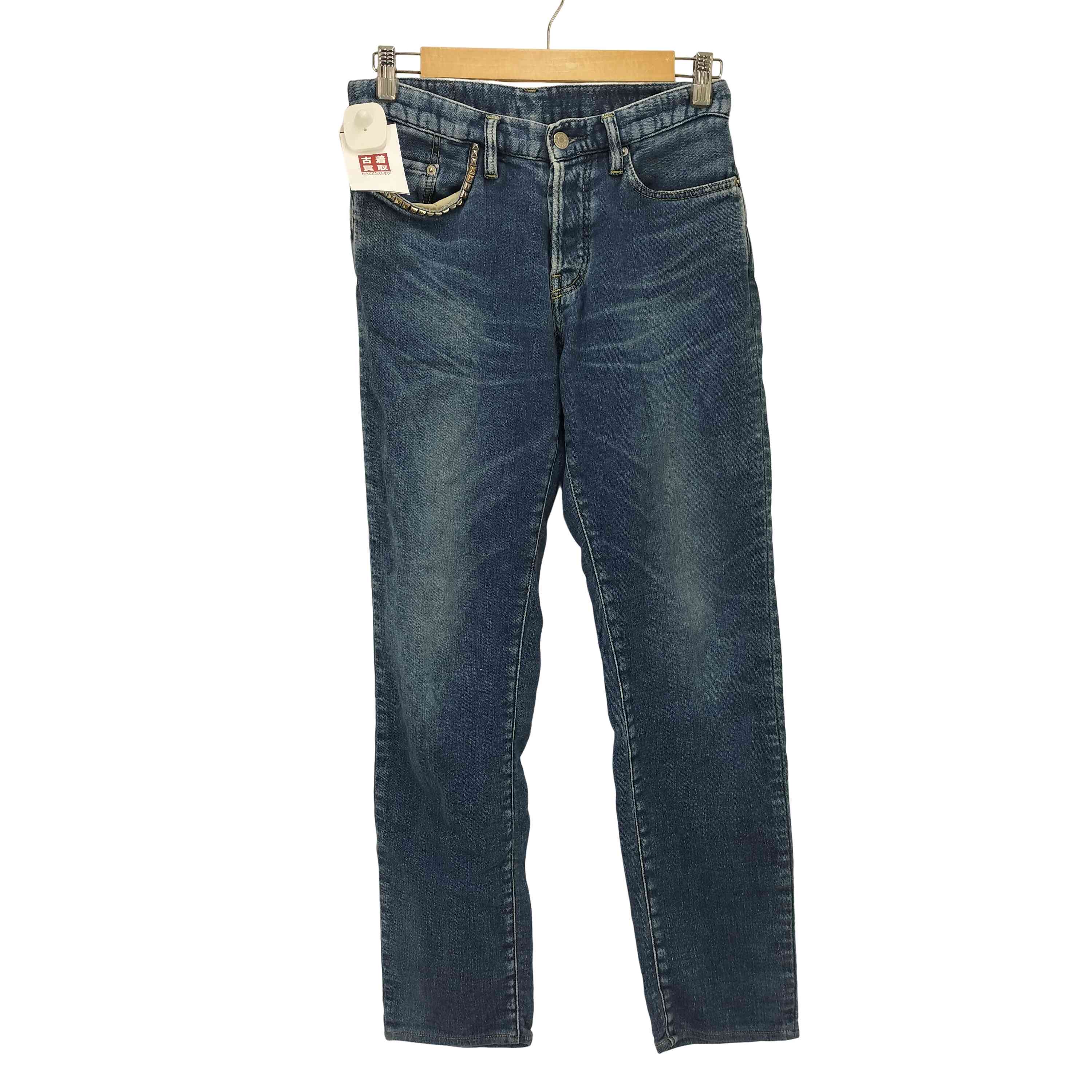 【中古】ヒステリックグラマー HYSTERIC GLAMOUR スタッズ付き添い人デニムスウェットパンツ メンズ  28
