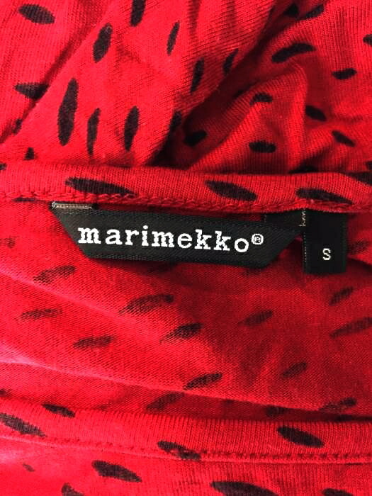 楽天市場 Marimekko マリメッコ ワンピース レディース 黒系 赤系 Jpn S 日本サイズ S 相当 Musta Kottarainen カットソーワンピース 中古 ブランド古着バズストアbazzstore Bazzstore ブランド古着バズストア