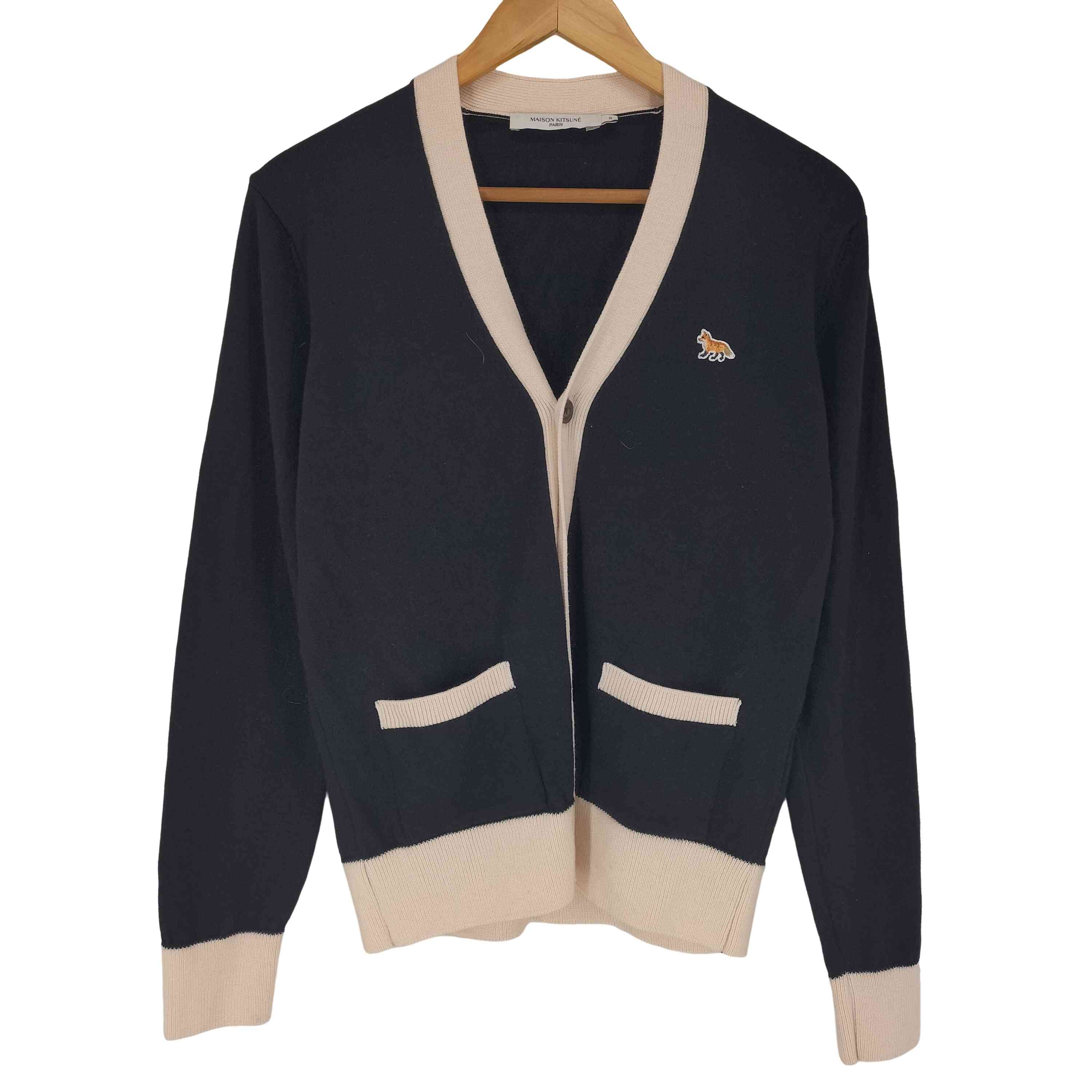 【中古】メゾンキツネ MAISON KITSUNE 稲荷継ぎ切れ ジレー メンズ import：XS