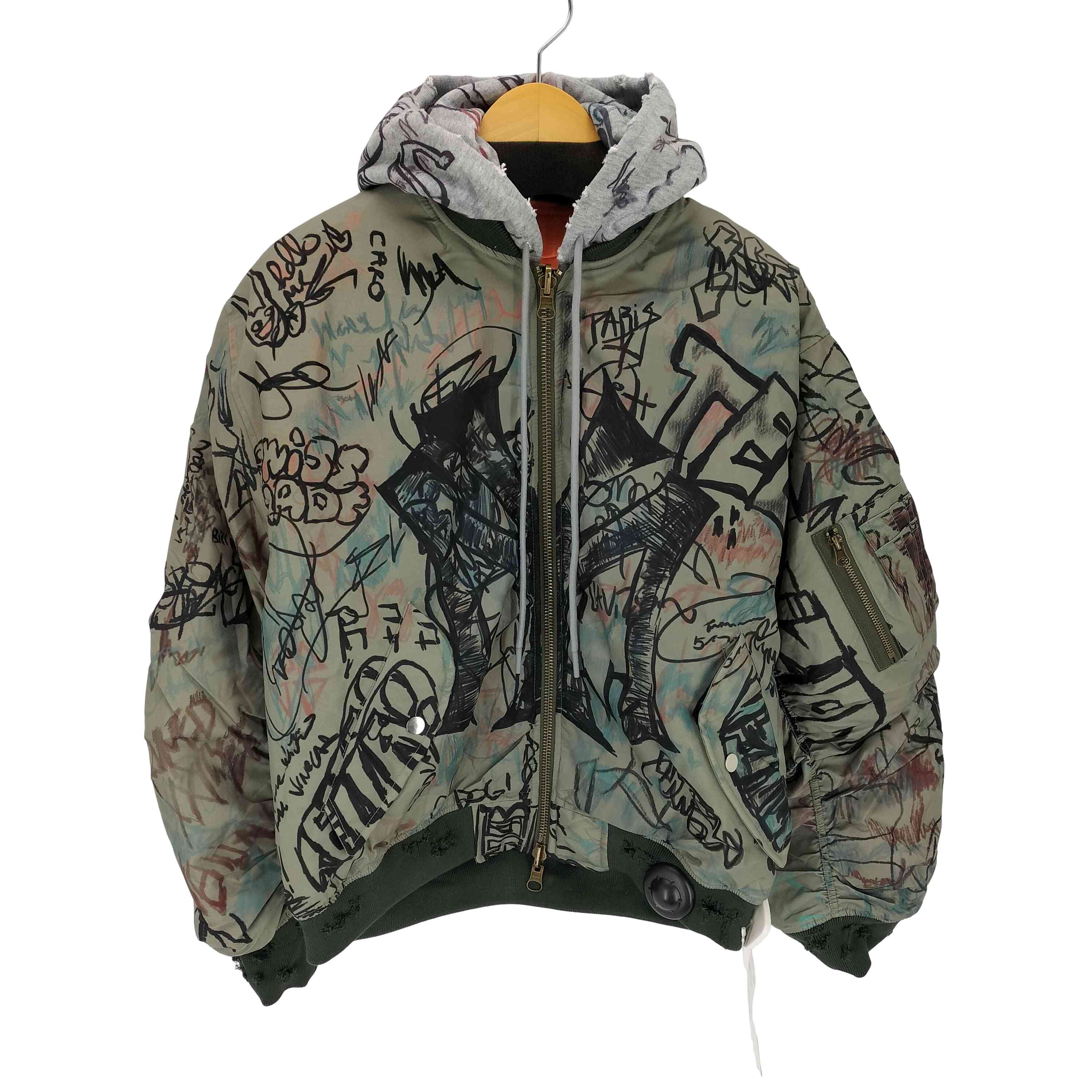 【中古】ユーズドフルギ USED古着 {{MOWALOLA}} Graffiti Bomber メンズ import：S