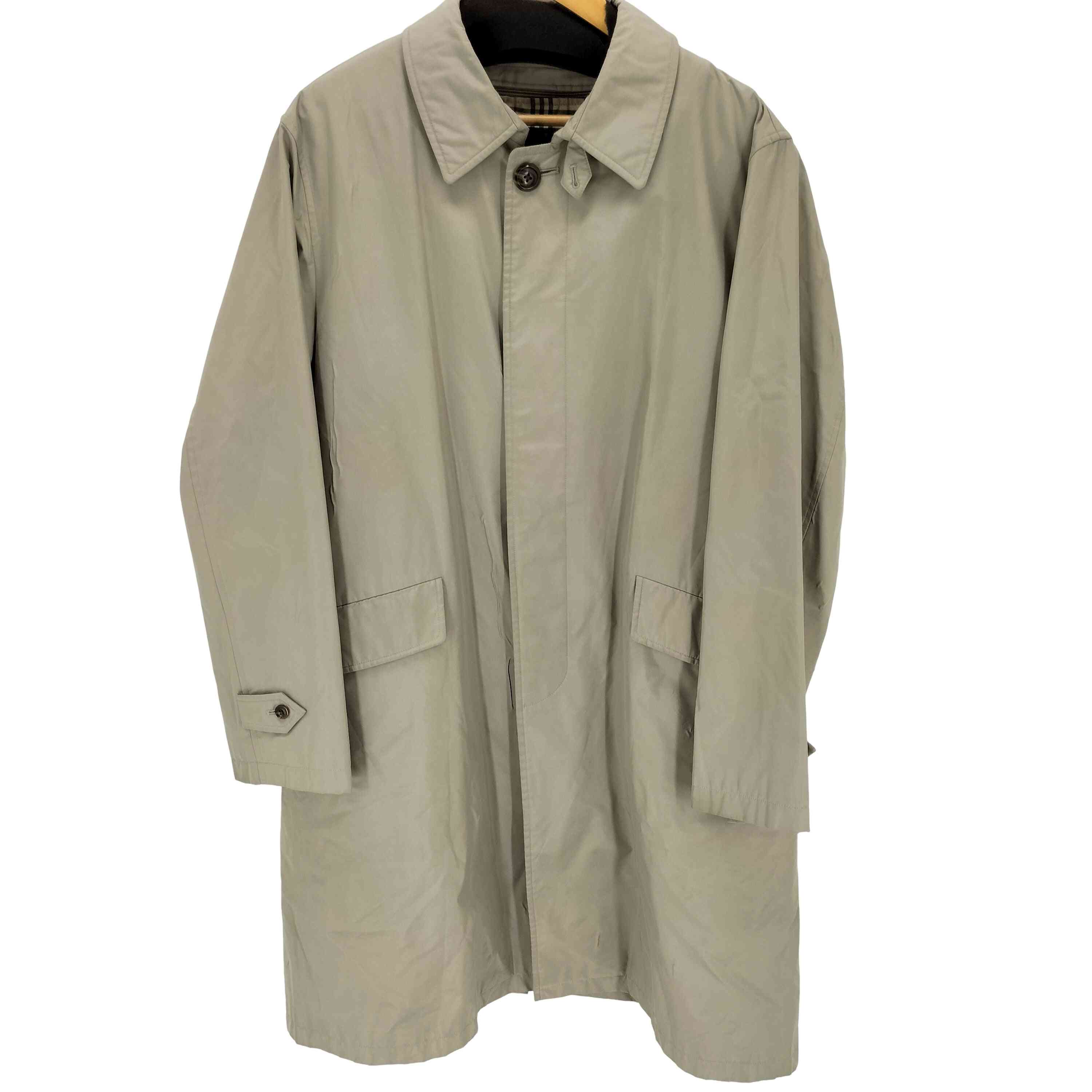 【中古】バーバリーロンドン BURBERRY LONDON ノバチェックキルティングライナー付き添い人 比翼ステンカラー厚地の外套 メンズ  L