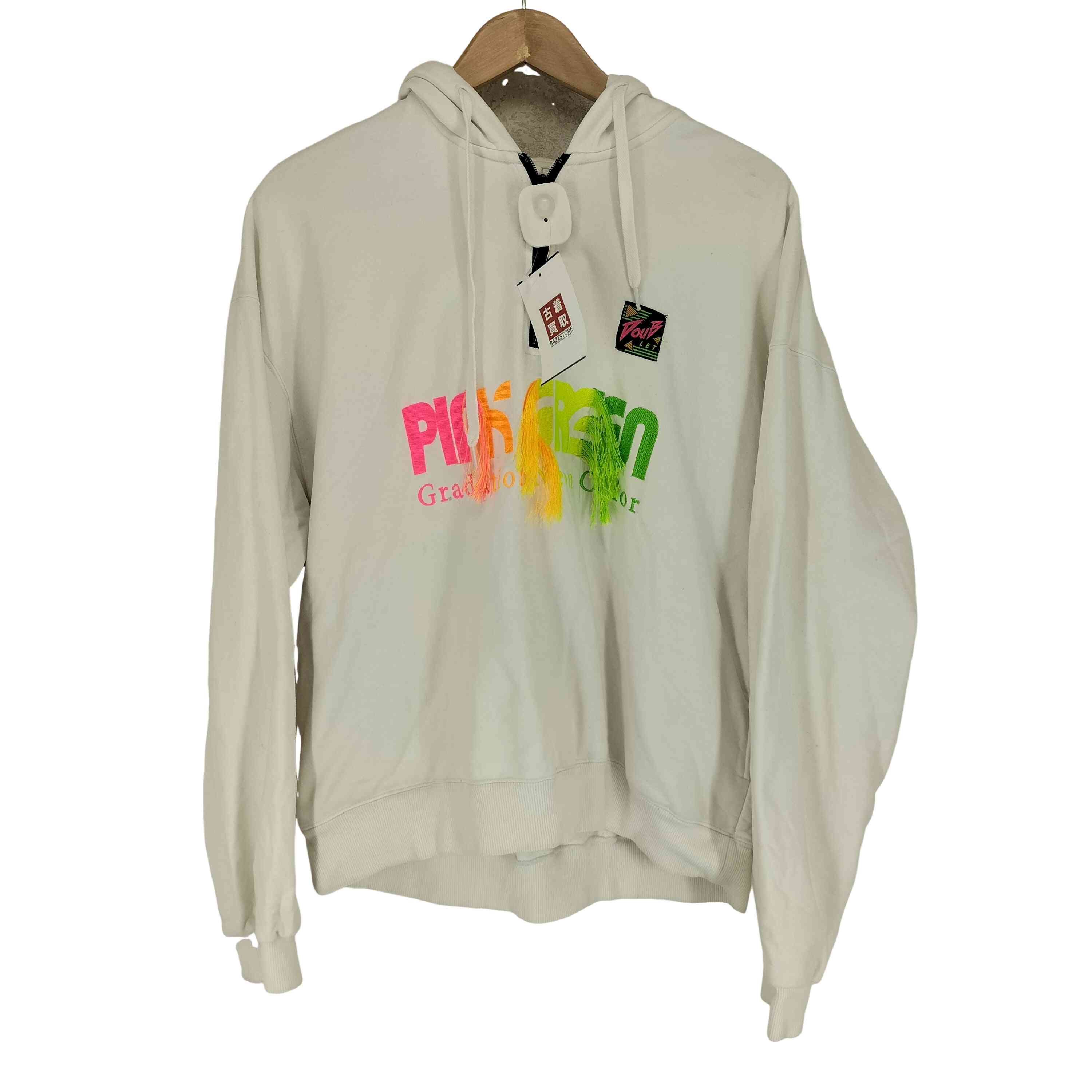【中古】ダブレット doublet GRADATION NEON EMBROIDERY HALF-ZIP HOODIE メンズ 表記無
