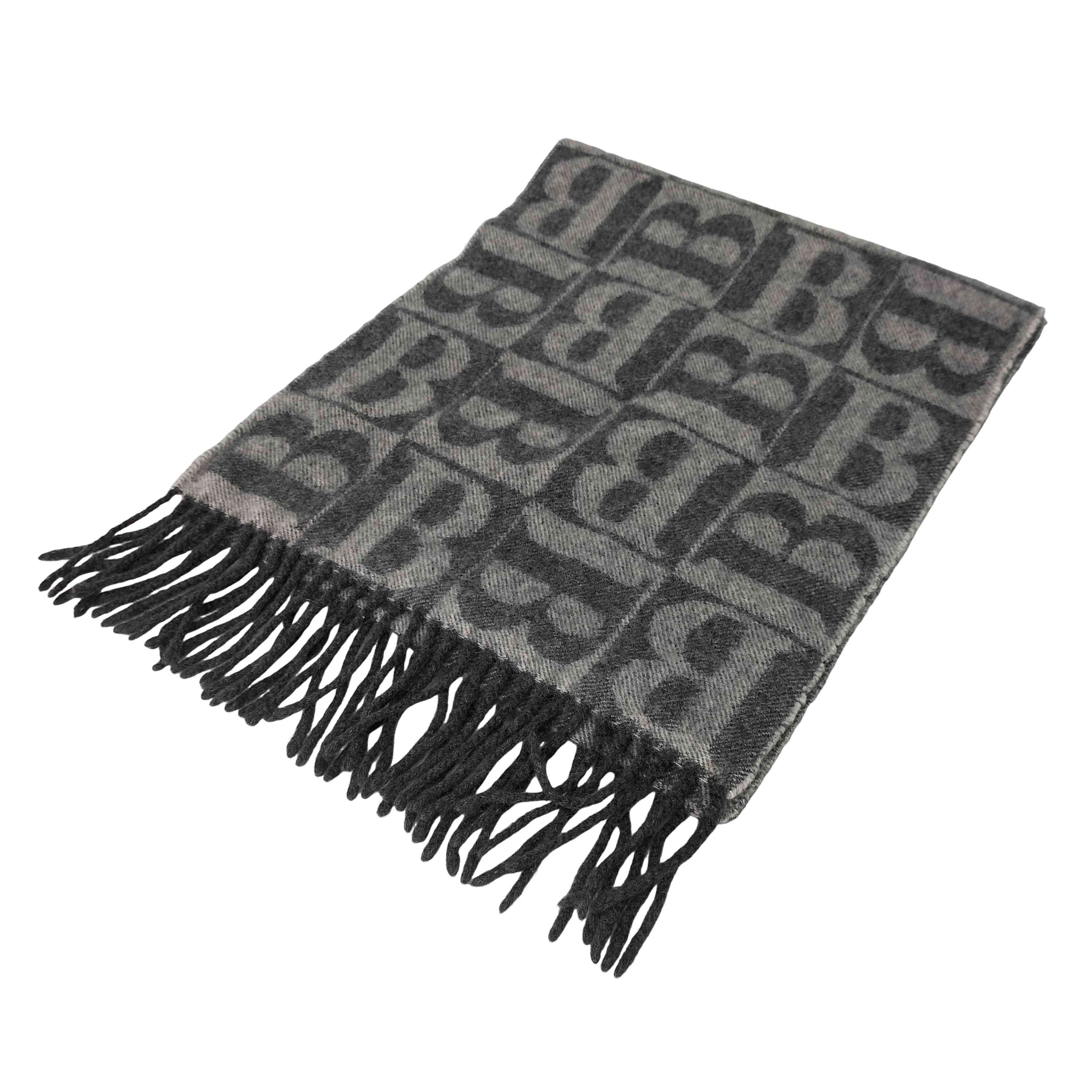 【中古】バーバリーロンドン BURBERRY LONDON Bロゴタイプ 総柄 カシミール えり巻き レディース 書きあらわす無