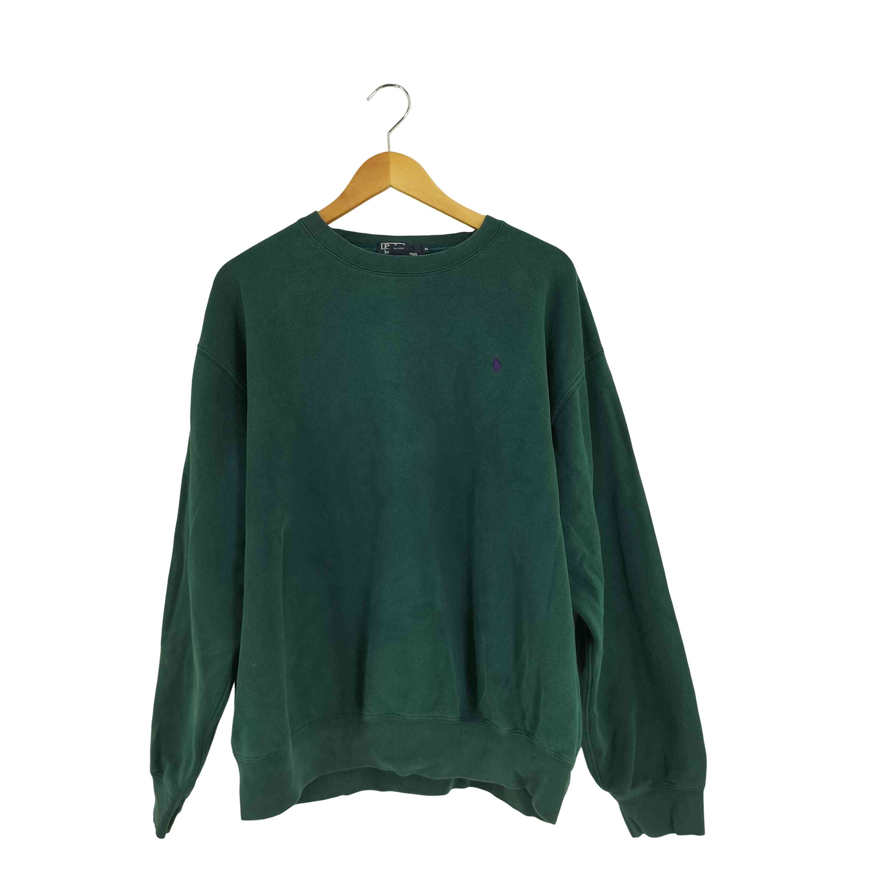 【中古】ポロバイラルフローレン Polo by RALPH LAUREN 90S エルサルバドル製 ポニー刺繍 スウェット メンズ import：XL