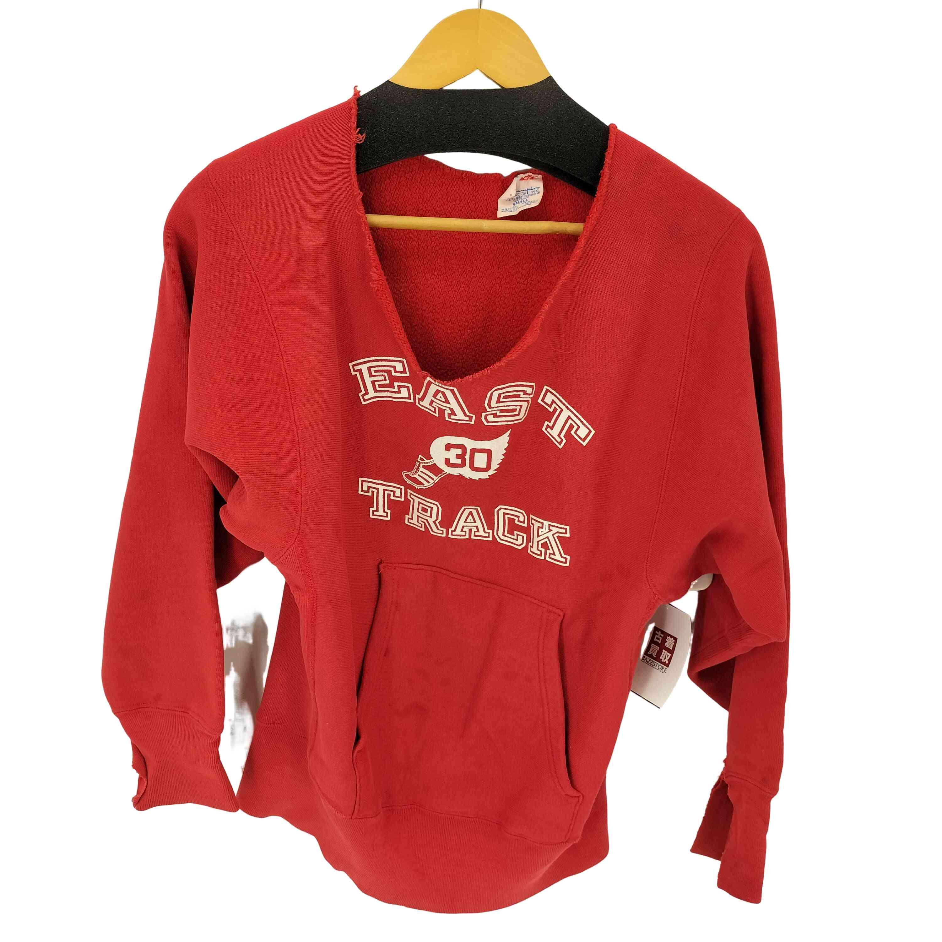 【中古】はやりっ児 Champion 70S USA製 単色引き舟 REVERSE WEAVE EAST TRACK 3段刷り上げる 不都合産業 汗水 メンズ import：S