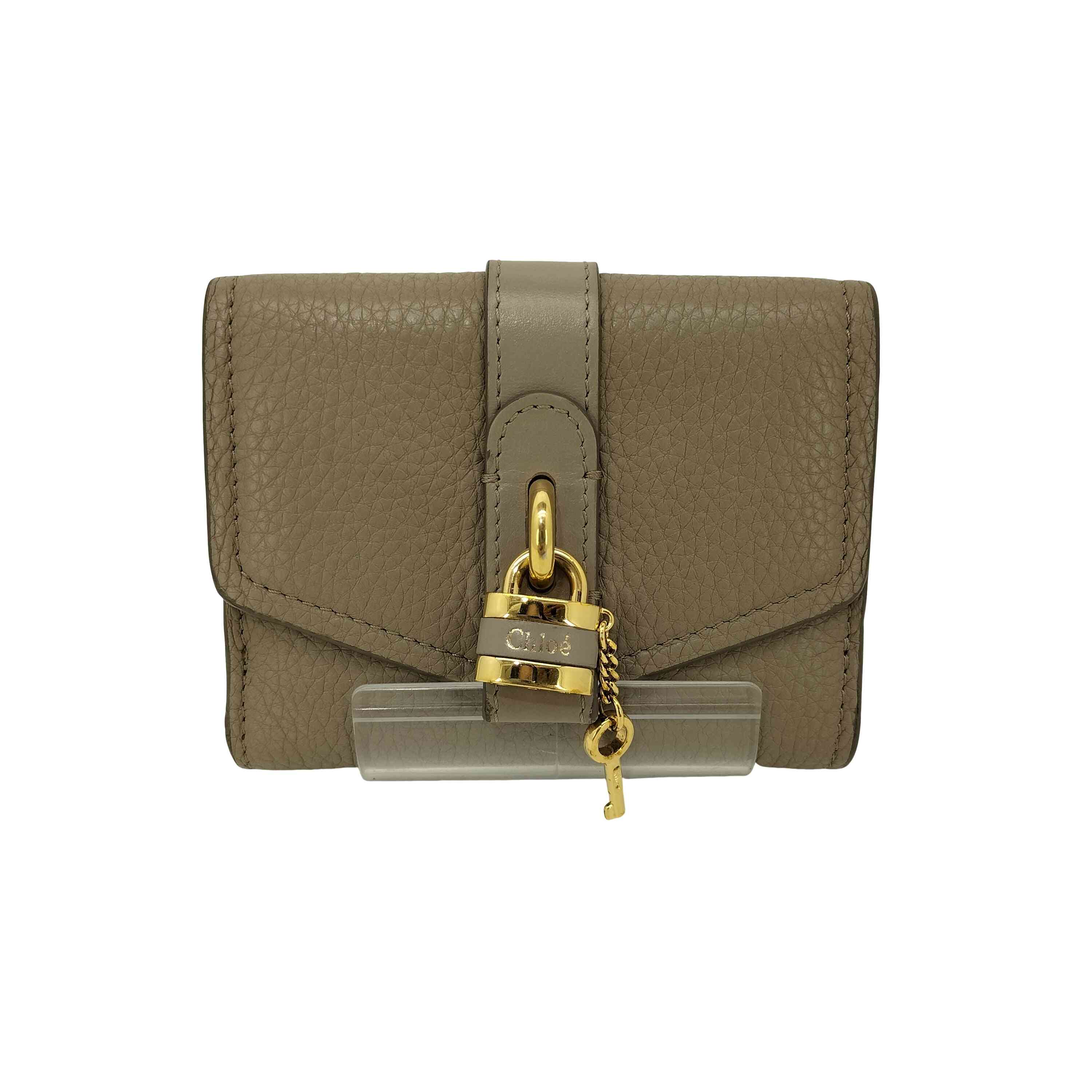 【新品】Chloe クロエ 長財布 ロング ウォレット グレージュ Chloe（クロエ） 送料無料 ABY アビー 2つ折り 長財布 ロング