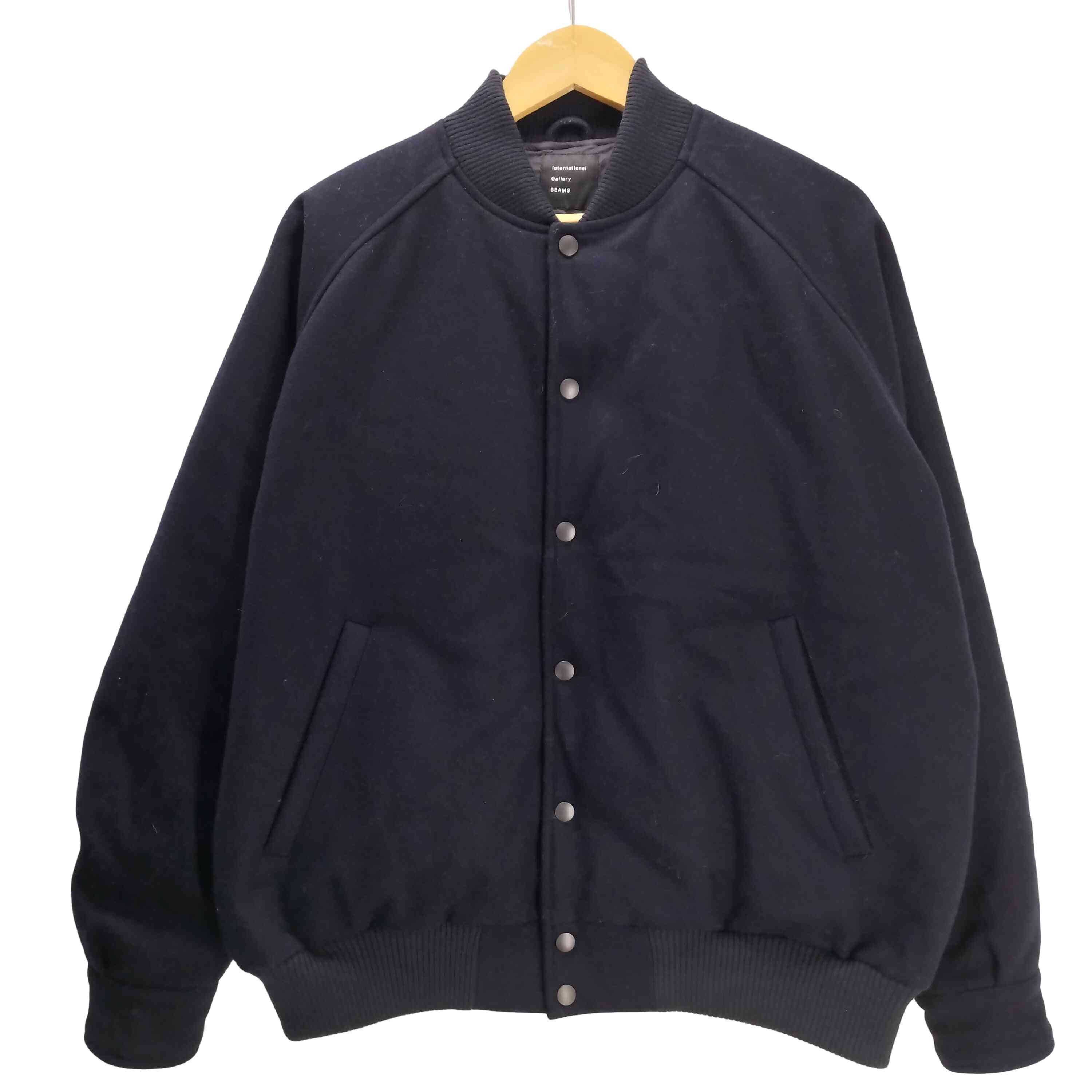 【中古】ビームス BEAMS International Gallery 25AW メルトン バーシティ ジャケット ダウン ブルゾン 850フィルパワー メンズ JPN：L