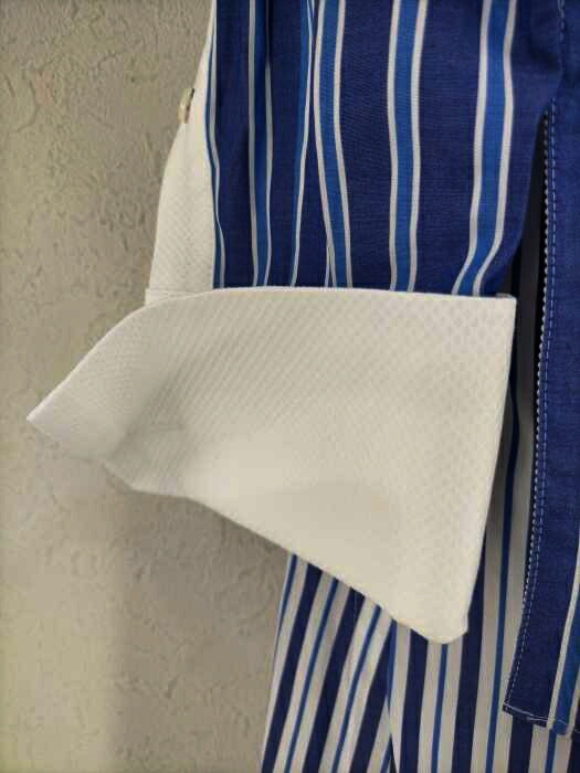 Sacai サカイ シャツワンピース レディース 年春夏新作 青系 白系 Jpn 2 日本サイズ M L 相当 ss Striped Layered Shirt Dress レイヤードストライプシャツドレス 中古 ブランド古着バズストアbazzstore Altamisa Mx