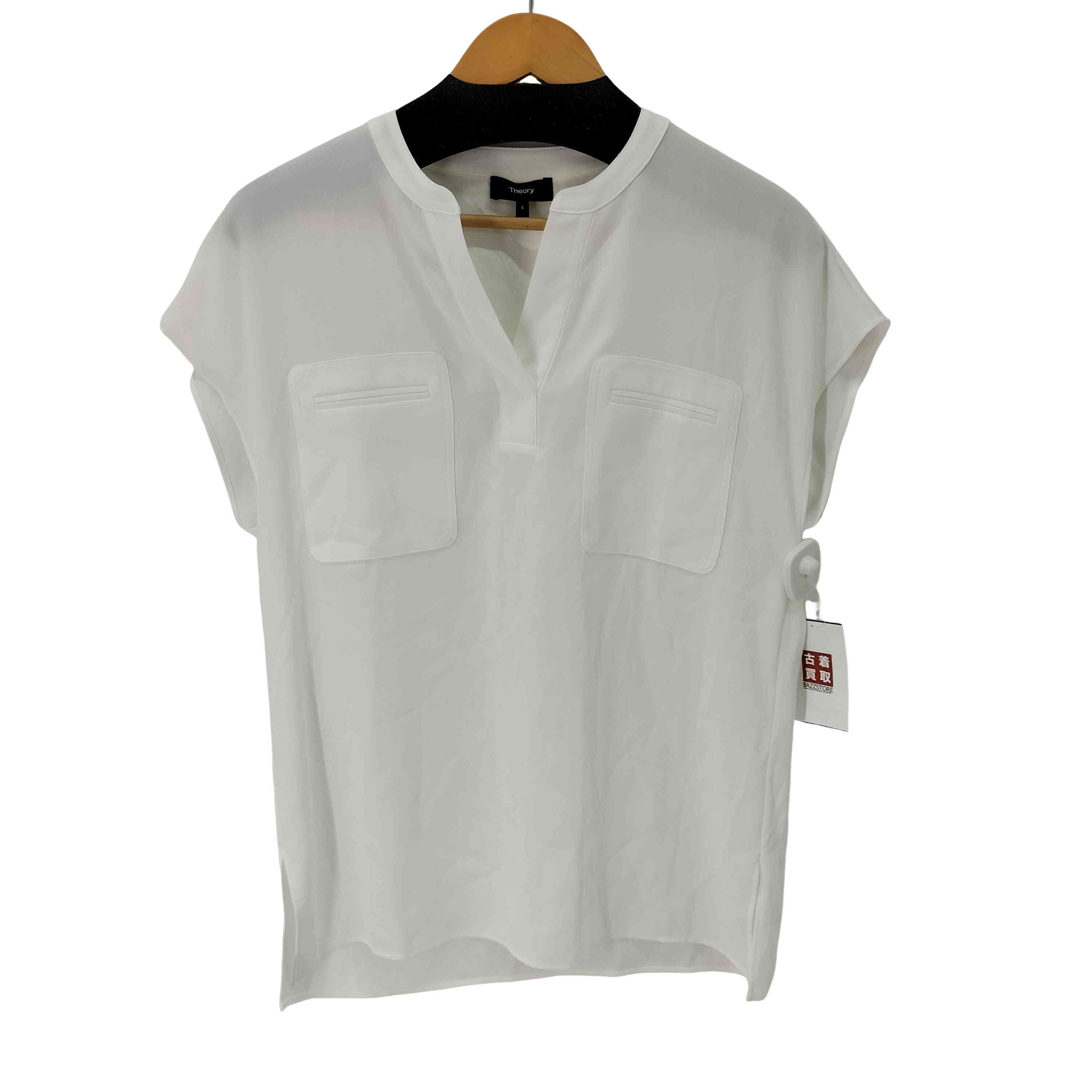 楽天市場】theory セオリー POWDER CREPE PKT POPOVER ブラウス 未使用