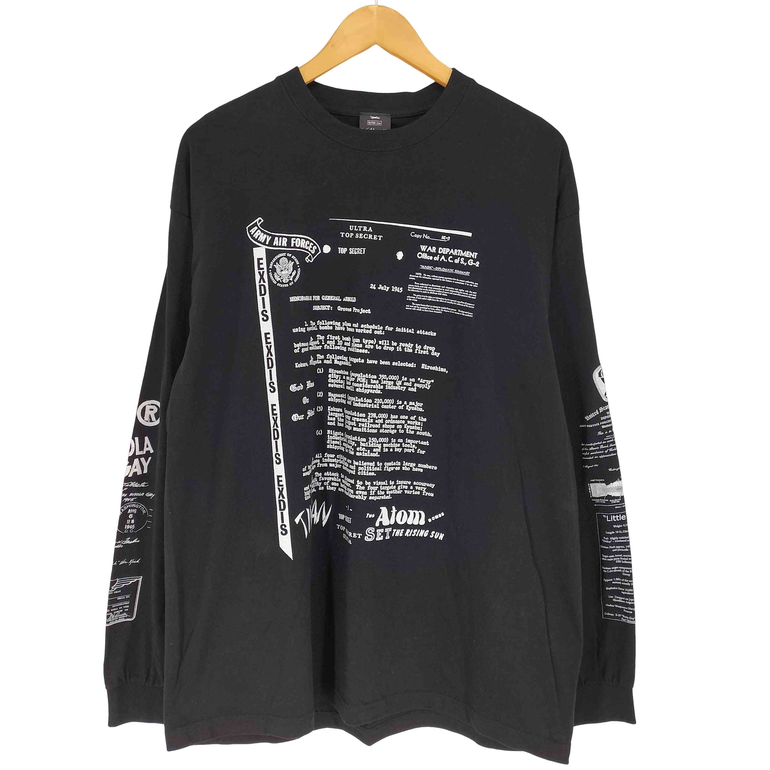 【中古】ユーズドフルギ USED古着 stlTH 刷り上げるL/Sカットソー street メンズ JPN：XL メンズファッション-Tシャツ・カットソー