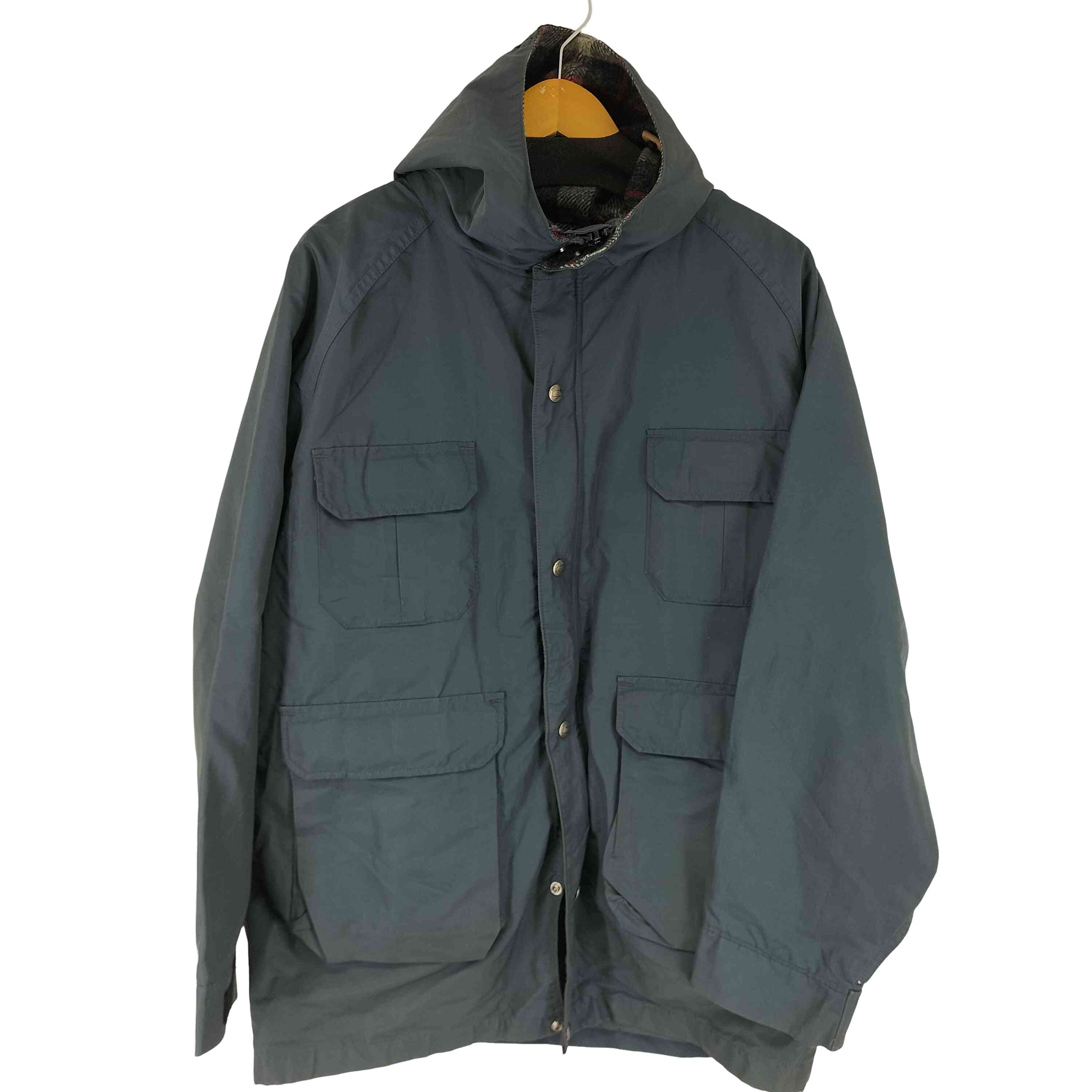 【中古】ウールリッチ WOOLRICH 80S MADE IN USA 裏地チェック マウンテンパーカー メンズ JPN：L