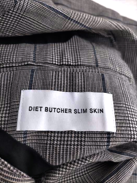 Diet Butcher Slim Skin ダイエットブッチャースリムスキン 19ss グレンチェックテーラードジャケット メンズ アウター ジャケット 中古 ブランド古着バズストアbazzstore Sermus Es