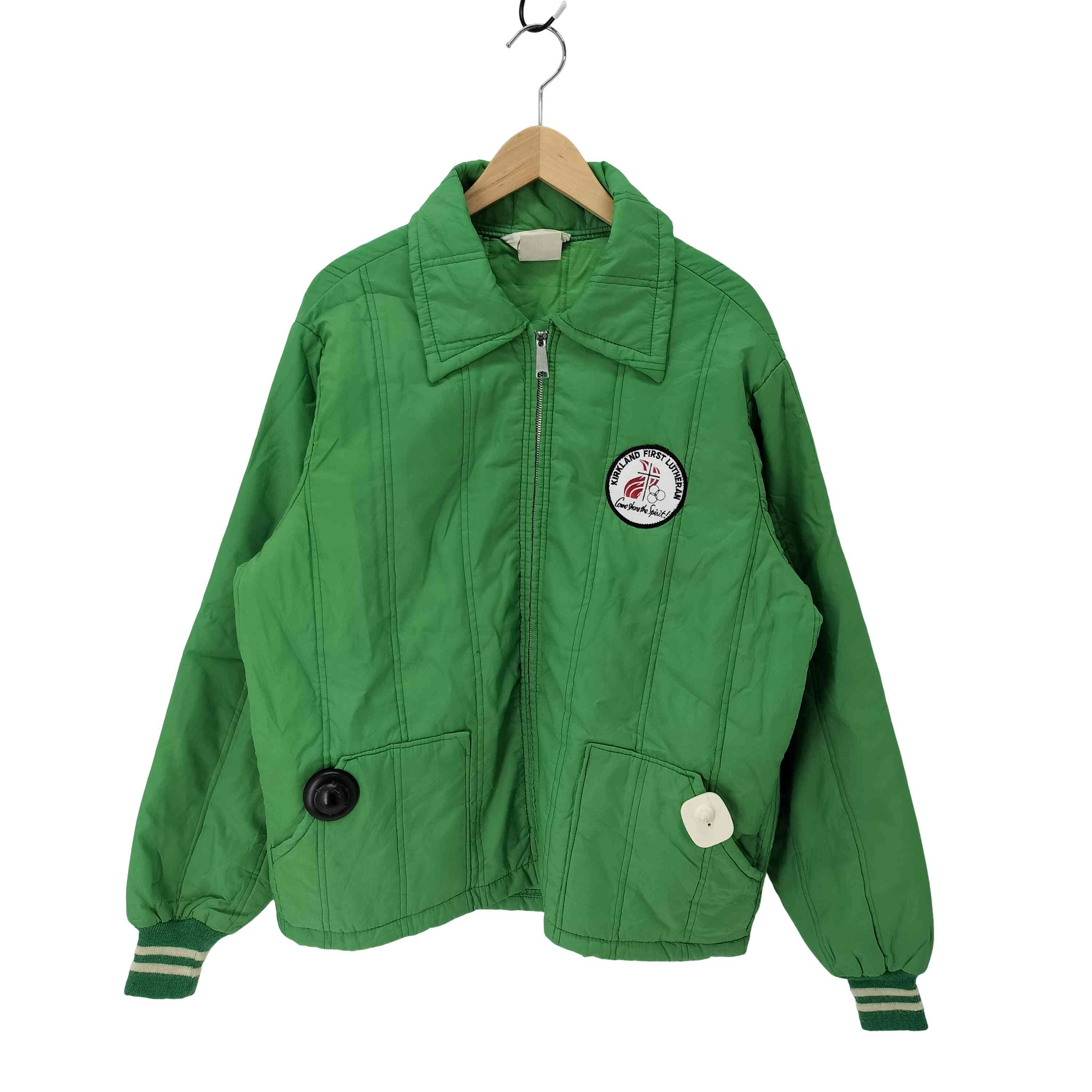 【中古】ユーズドフルギ USED古着 Canpenter 80S 三角タグ IDEALジップ キルティング ナイロン ジャケット メンズ 表記無
