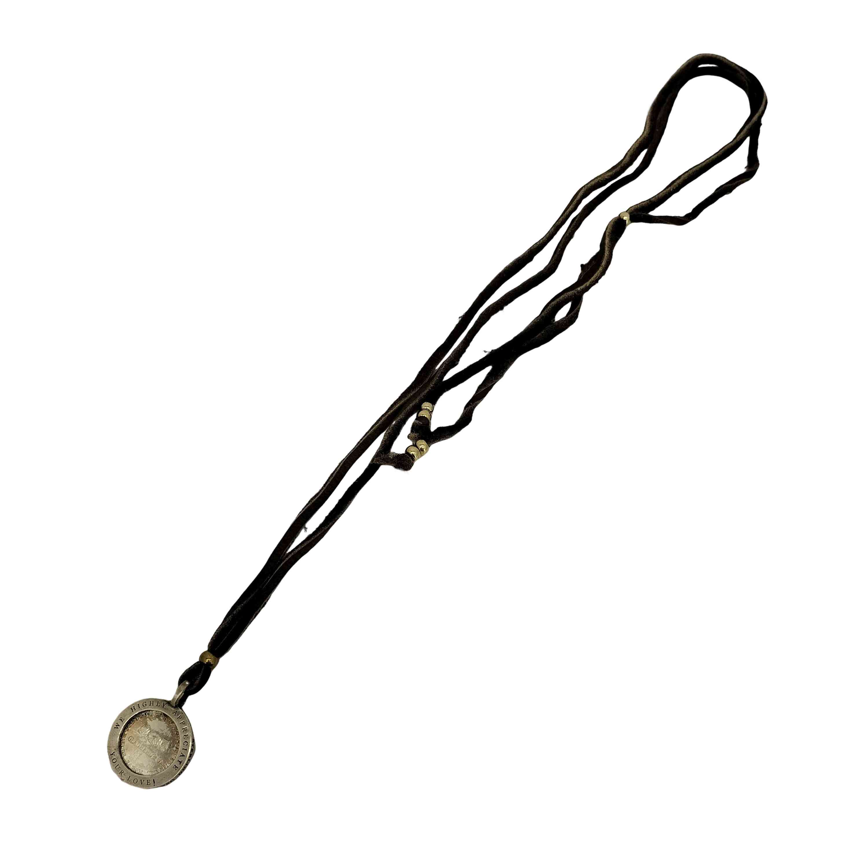 【中古】グラッドハンド GLADHAND Medal Charm 10th ANNIVERSARY STERLING刻印 メダルチャーム ネックレス メンズ 表記無
