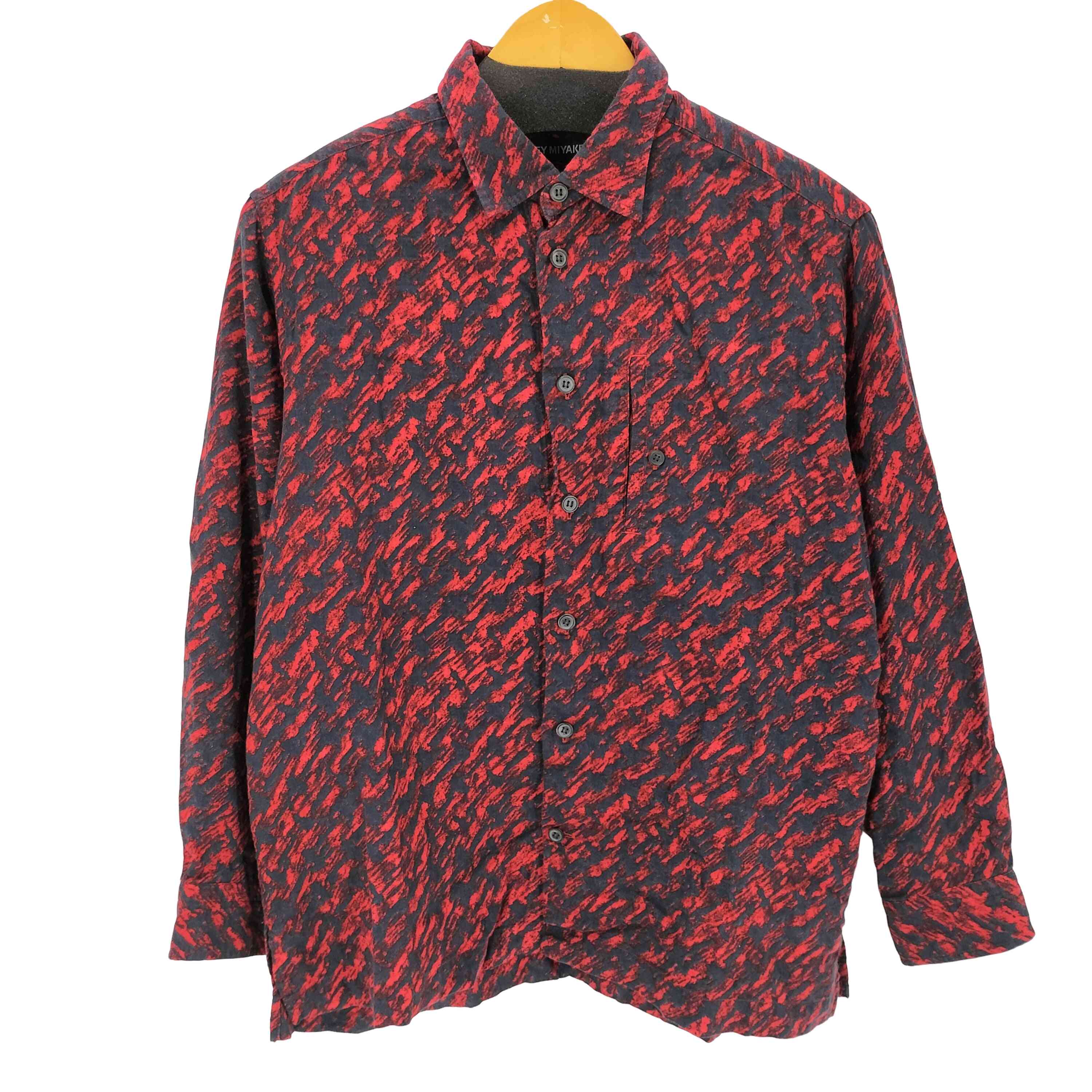 【中古】イッセイミヤケメン ISSEY MIYAKE MEN 総柄L/Sプルオーバー メンズ  1
