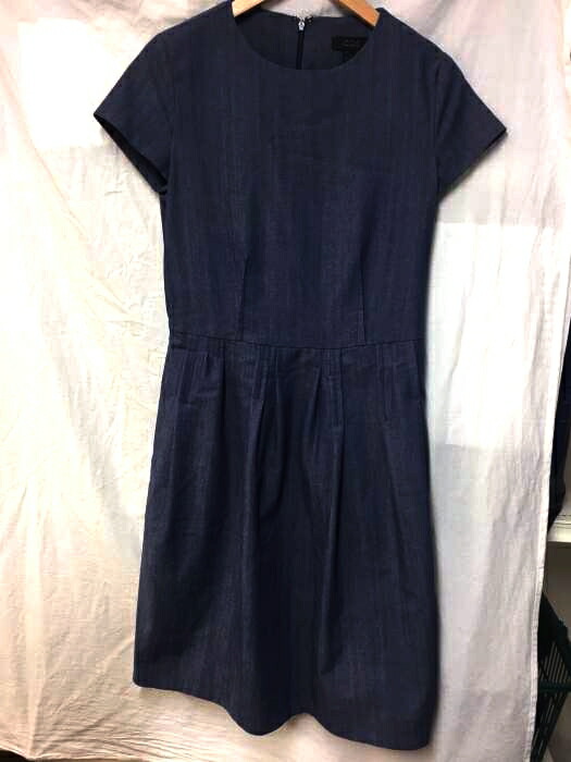 楽天市場 コス Cos ワンピース レディース 青系 De 32 日本サイズ Xs S 相当 タックデザイン ワンピース 中古 ブランド古着バズストアbazzstore 0407 Bazzstore ブランド古着バズストア