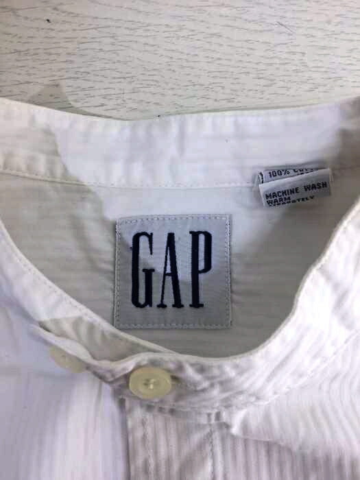 楽天市場 Gap ギャップ シャツ メンズ 白系 Jpn M 日本サイズ M 相当 80 90s Old Gap バンドカラーシャツ 中古 ブランド古着バズストアbazzstore 2500 Bazzstore ブランド古着バズストア