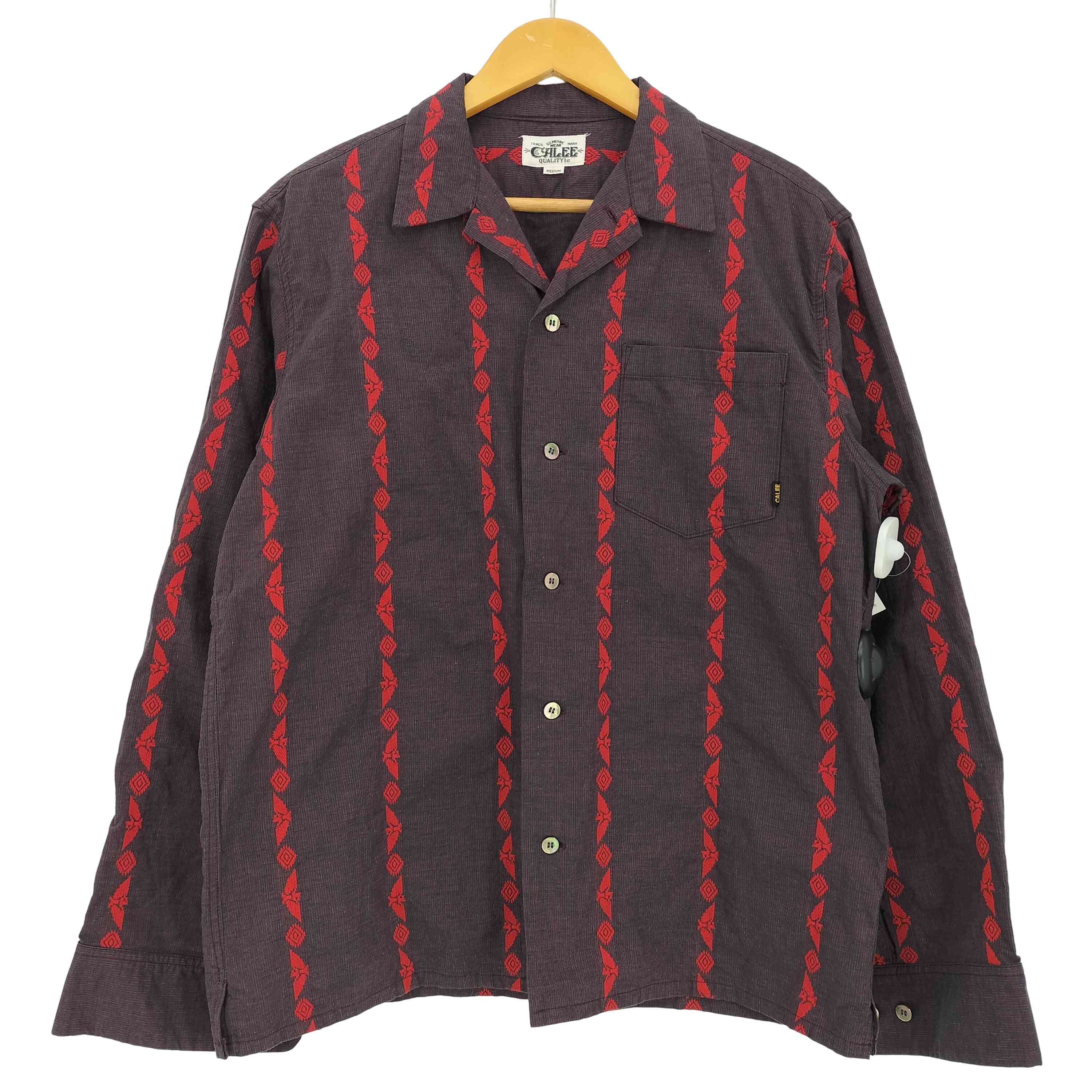楽天市場】【中古】【メンズ】 CALEE キャリー 刺繍長袖シャツ