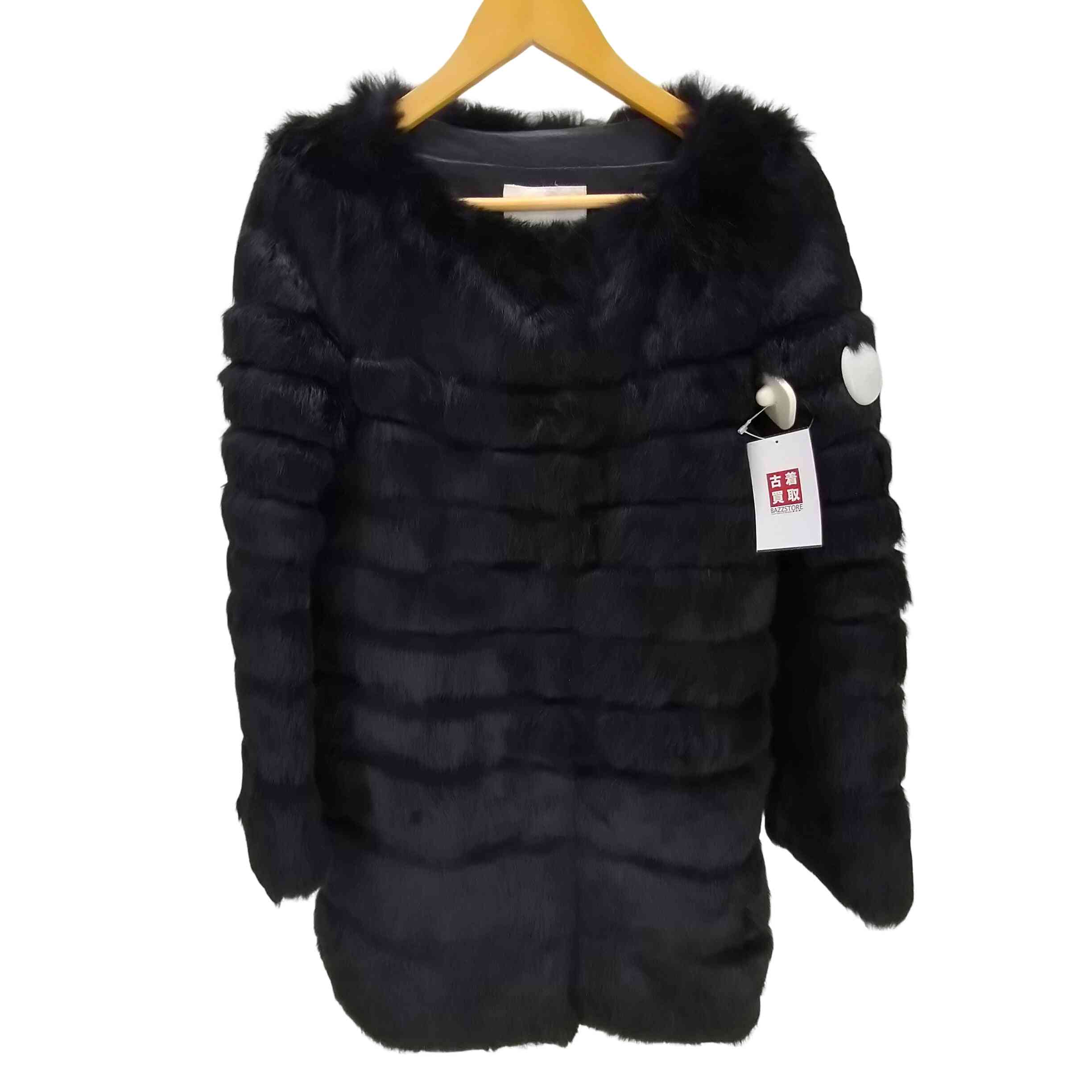 【中古】ユーズドフルギ USED古着 Real Fur 100% Mouton Long Coat リアルファー 100% ムートン ロング コート レディース  38