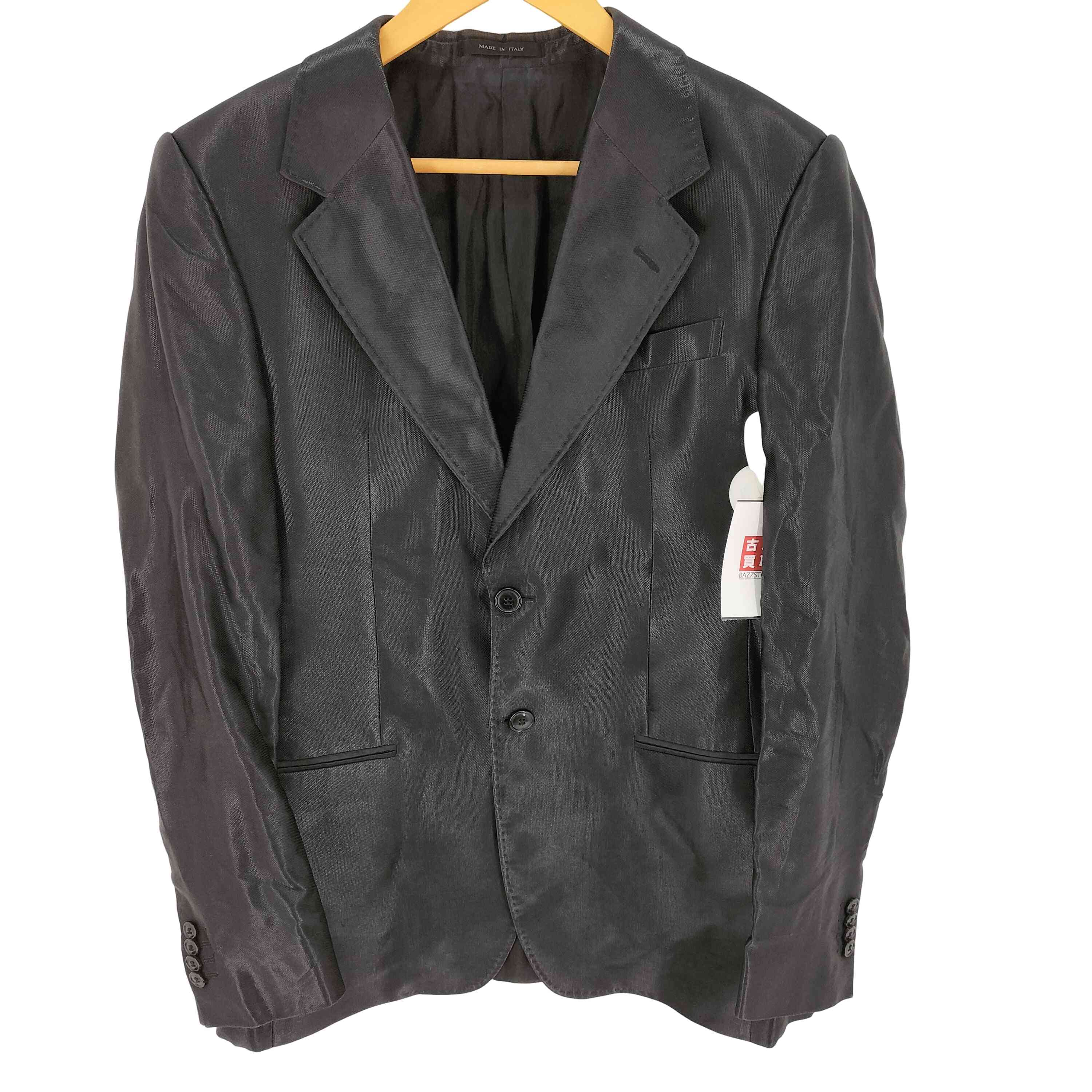 【中古】エンポリオアルマーニ EMPORIO ARMANI サテンライク 2B シングル テーラードジャケット メンズ EUR：52