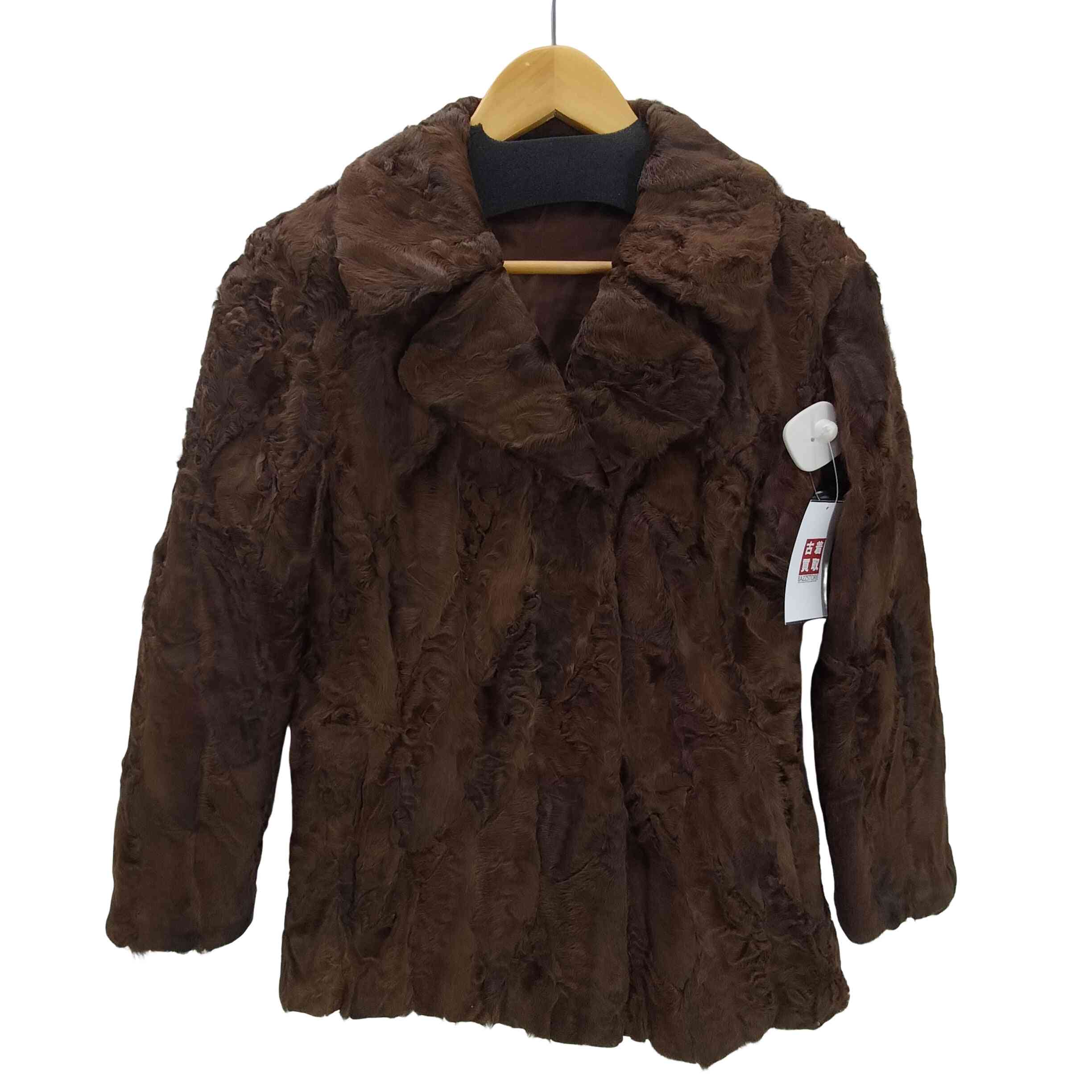 【中古】ユーズドフルギ USED古着 Minc Real Fur 100% Mouton Long Coat ミンク リアルファー 100% ムートン ロング  コート レディース 表記無