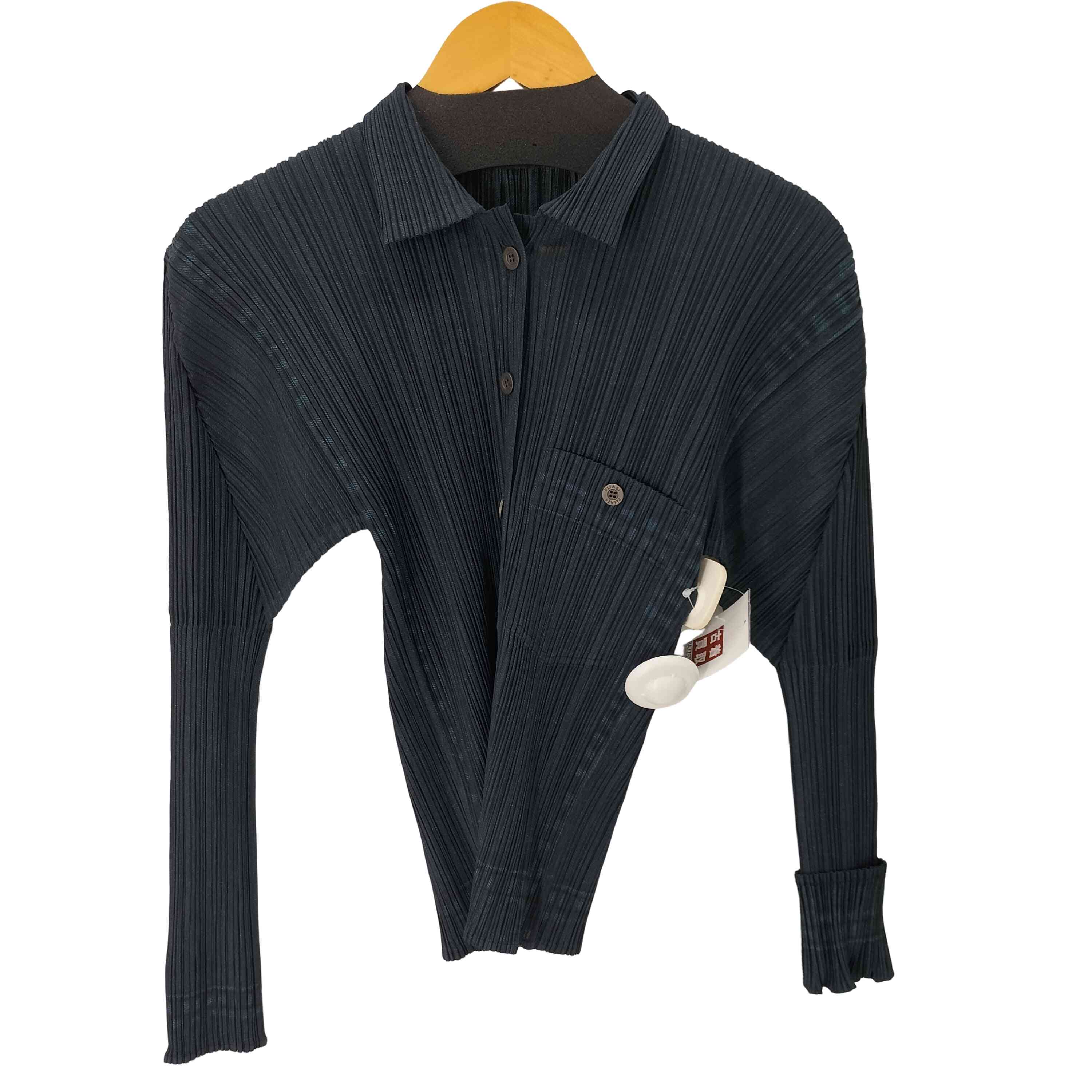 【中古】プリーツプリーズイッセイミヤケ PLEATS PLEASE ISSEY MIYAKE L/S プリーツシャツ レディース JPN：3 24,082円