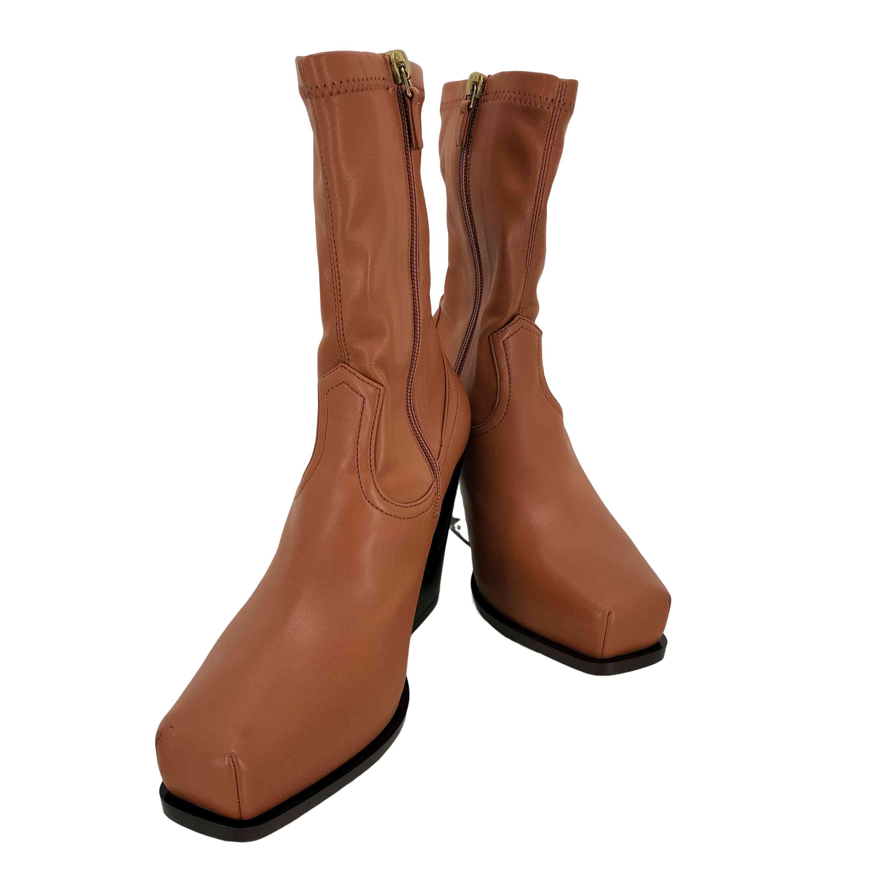 【中古】ステラマッカートニー STELLA McCARTNEY カウボーイ ジップ ストレッチ アンクル ブーツ レディース EUR：37