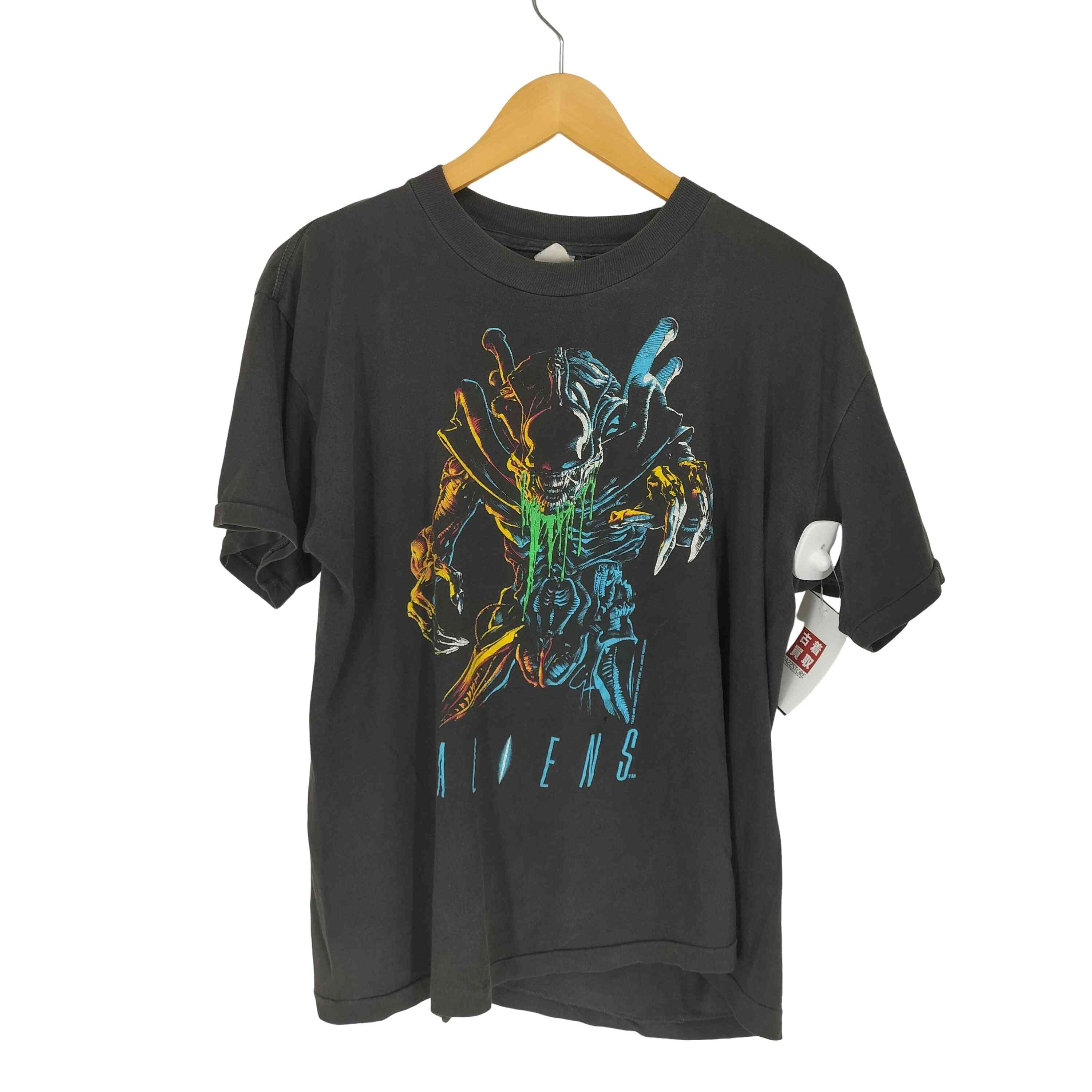 【中古】ユーズドフルギ USED古着 USA製 袖裾シングル 両面プリントムービーTシャツ メンズ JPN：L