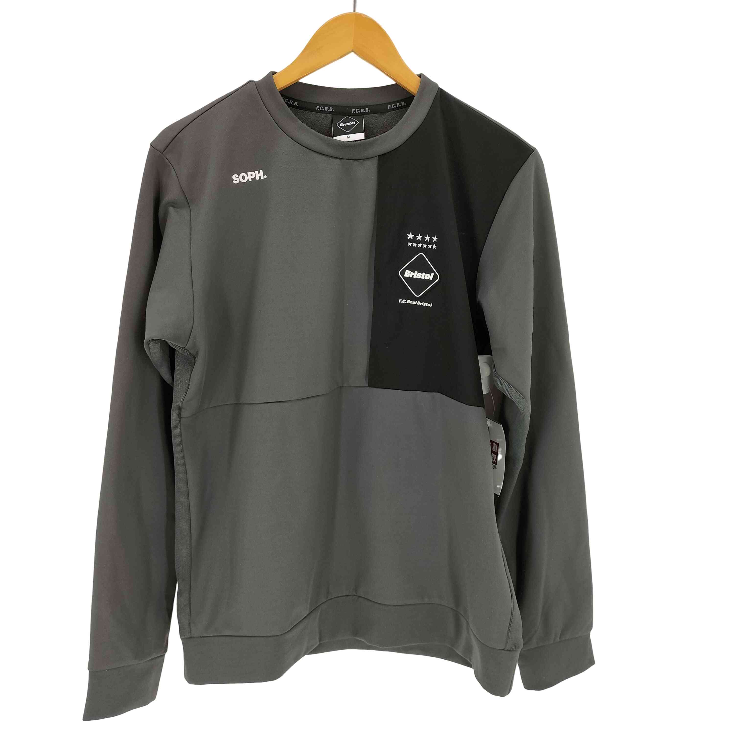 【美品】 FCRB エフシーリアルブリストル ビックロゴ エンブレム 長袖シャツ 美品】 FCRB エフシーリアルブリストル ビックロゴ エンブレム 長袖