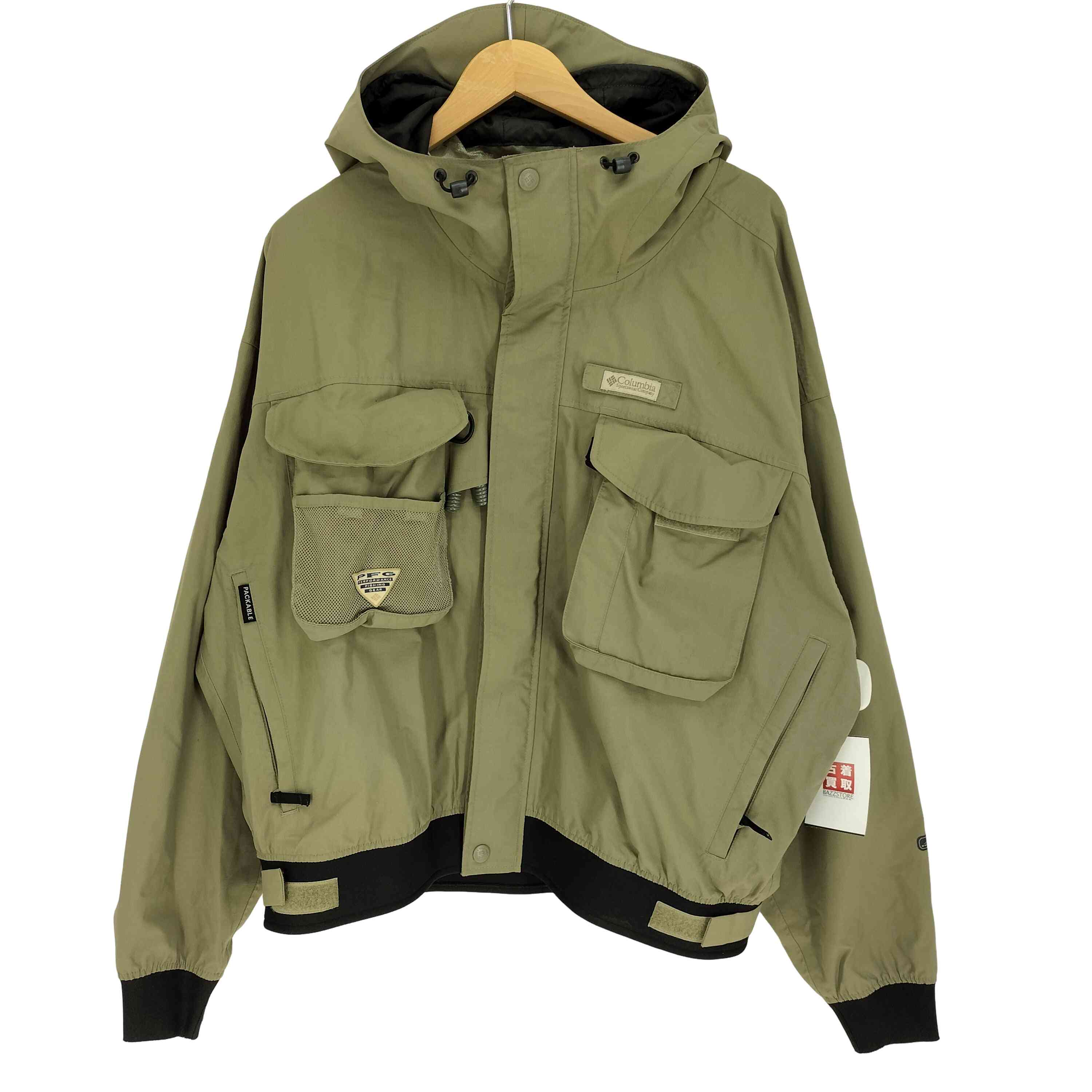 【中古】コロンビア Columbia 00S OMNI TECH PFG 比翼ジップ フィッシング ジャケット レディース 表記無 |BAZZSTORE ブランド古着バズストア
