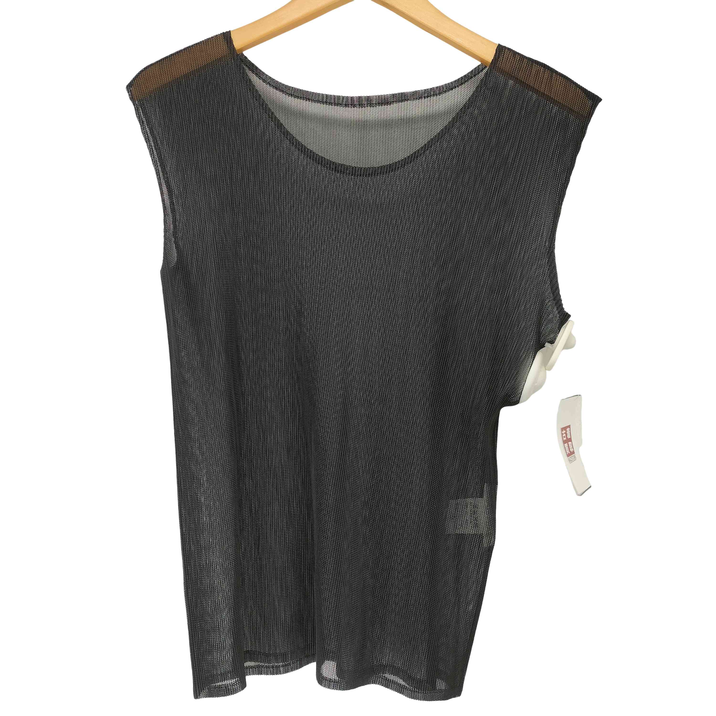【中古】プリーツプリーズイッセイミヤケ PLEATS PLEASE ISSEY MIYAKE プリーツ メッシュ タンクトップ レディース 3｜BAZZSTORE ブランド古着バズストア