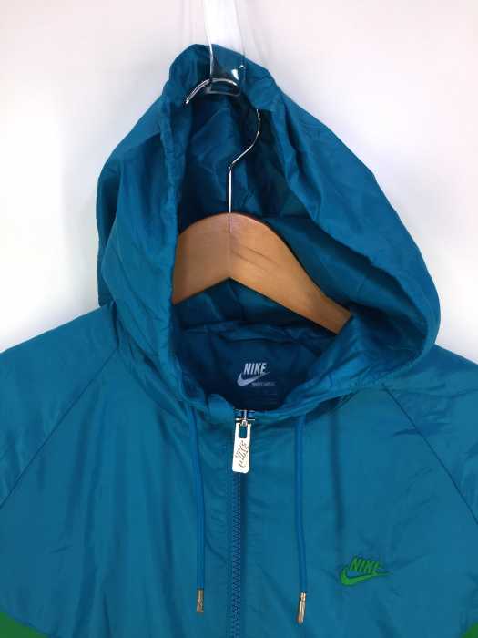 楽天市場 Nike ナイキ ナイロンジャケット レディース 緑系 青系 Jpn M 日本サイズ M 相当 The Windrunner ジップアップナイロンパーカー 中古 ブランド古着バズストアbazzstore Bazzstore ブランド古着バズストア