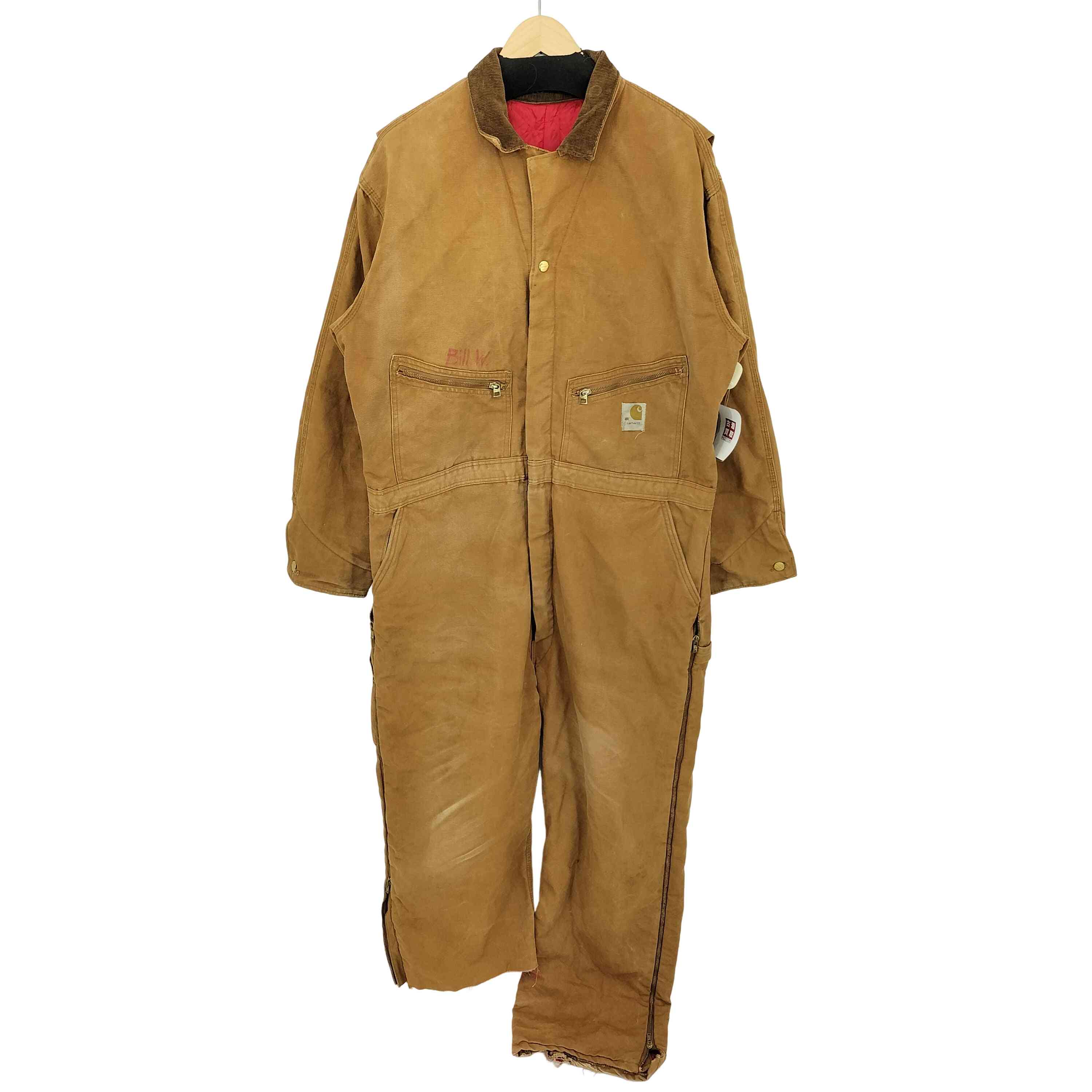 ★USA製★ Carhartt 中綿キルティング　オールインワン　つなぎ 楽天市場】90年代 Carhartt カーハート ダック キルティング