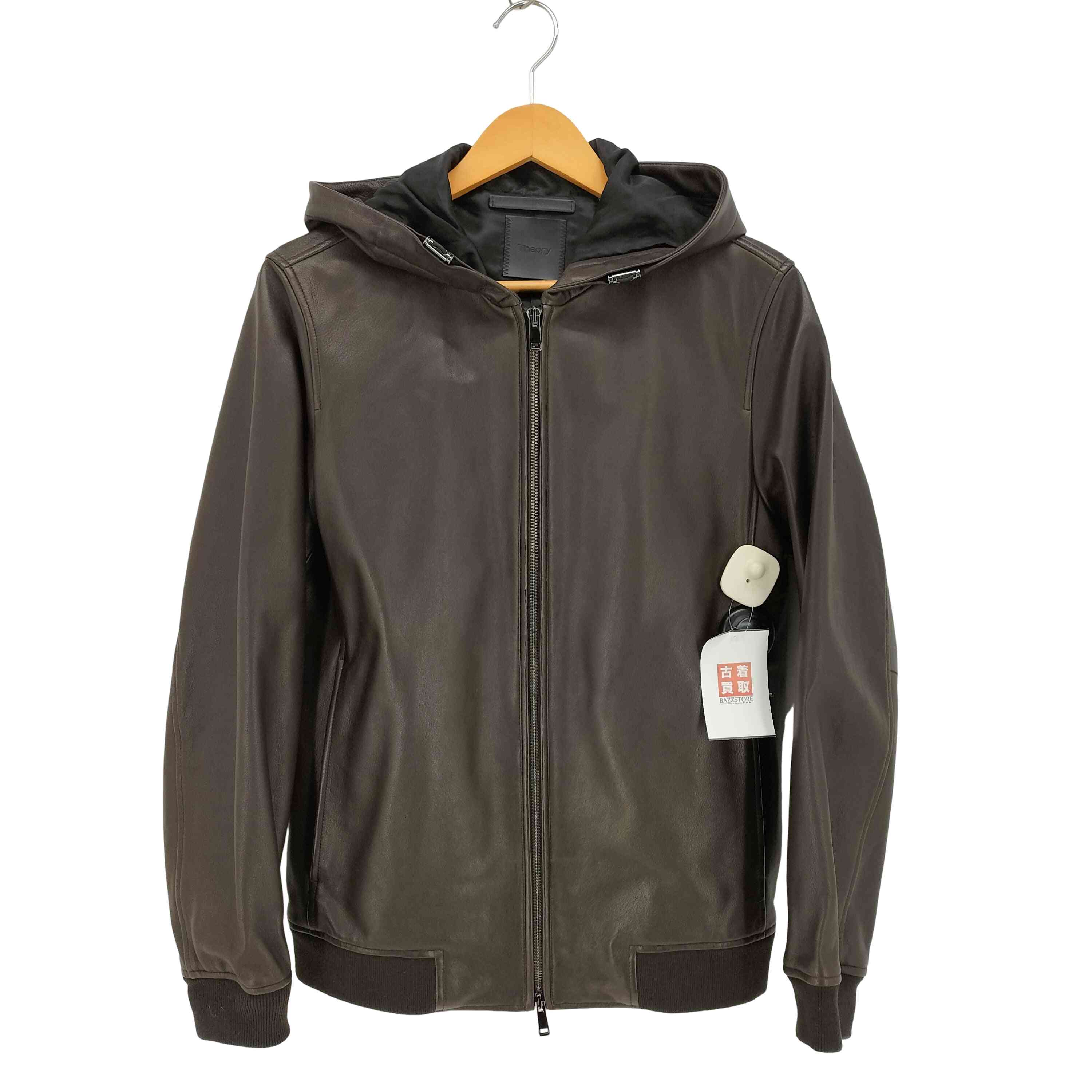 【中古】行動論理 theory 20AW RIVINGTON SP LAMB SUPREME 子ヒツジなめし革 フーデッド 上衣 メンズ JPN：XS