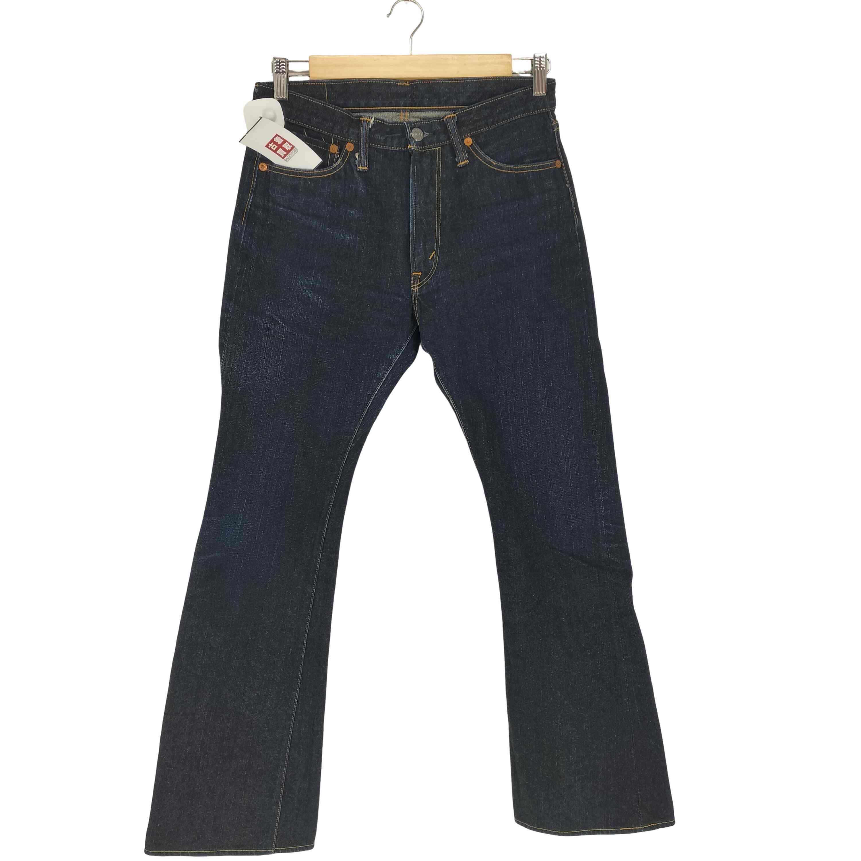 【中古】ザフラットヘッド the flat head 3007 インディゴフレアデニムパンツ メンズ W31 L36