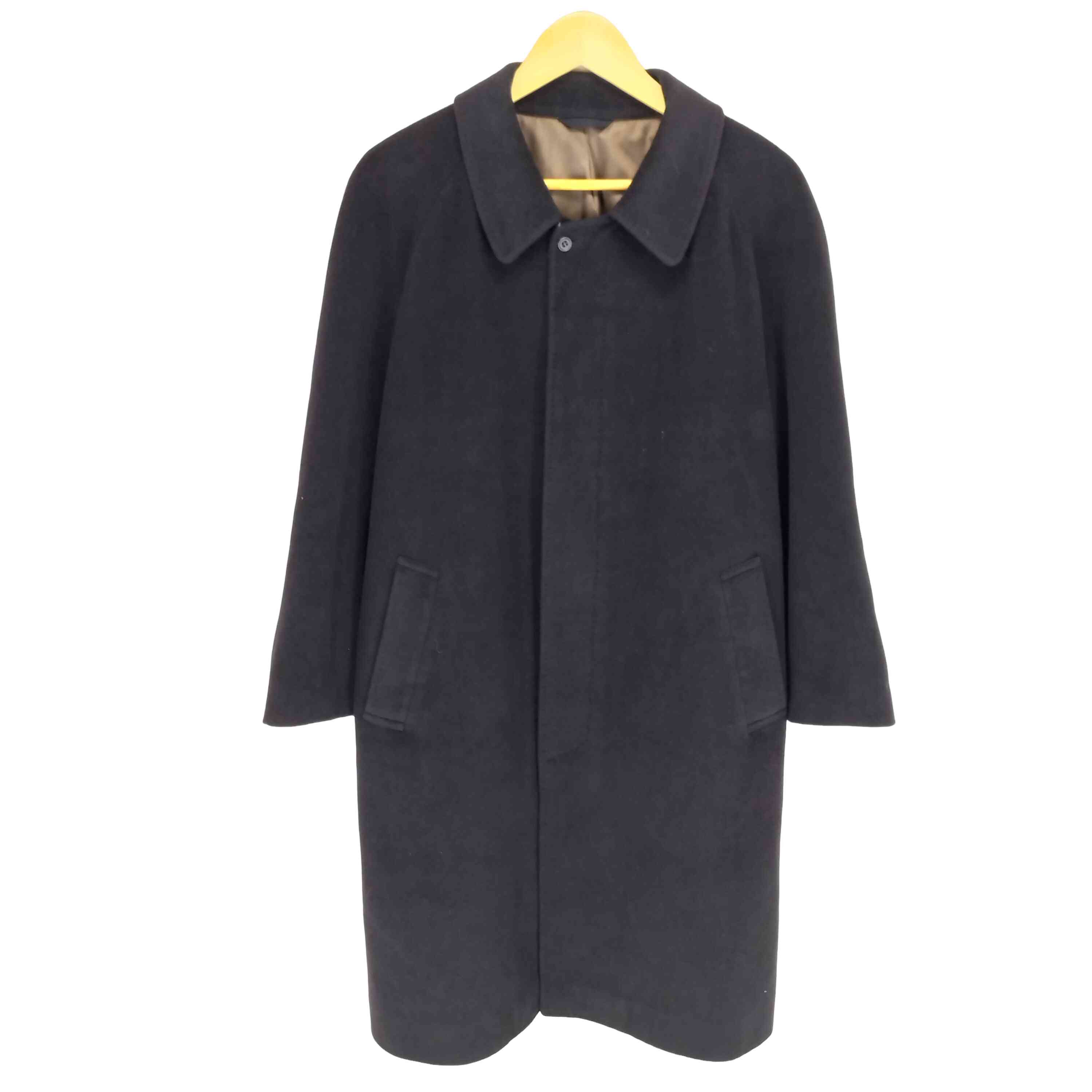 【中古】タカキュー TAKA Q アンゴラ混比翼ステンカラー厚地の外套 メンズ  M