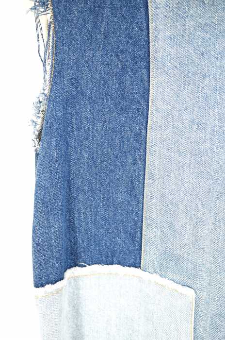 最も優遇の パッチワークデニムワンピース マウジー 新品 Moussy ひざ丈ワンピース Guiacieneguilla Com