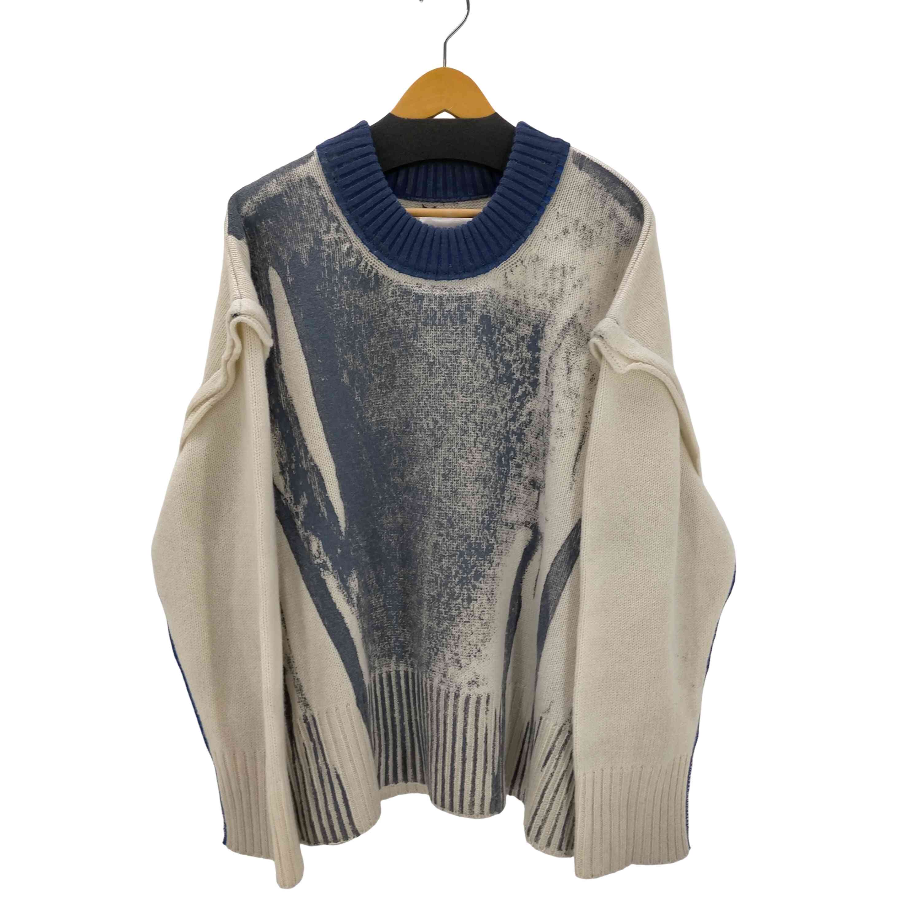 【中古】ユーズドフルギ USED古着 {{BASE MARK}} 25AW SIMEON FARRAR x Big Knit PO ビッグ 編み物 ティーシャツ メンズ JPN：M