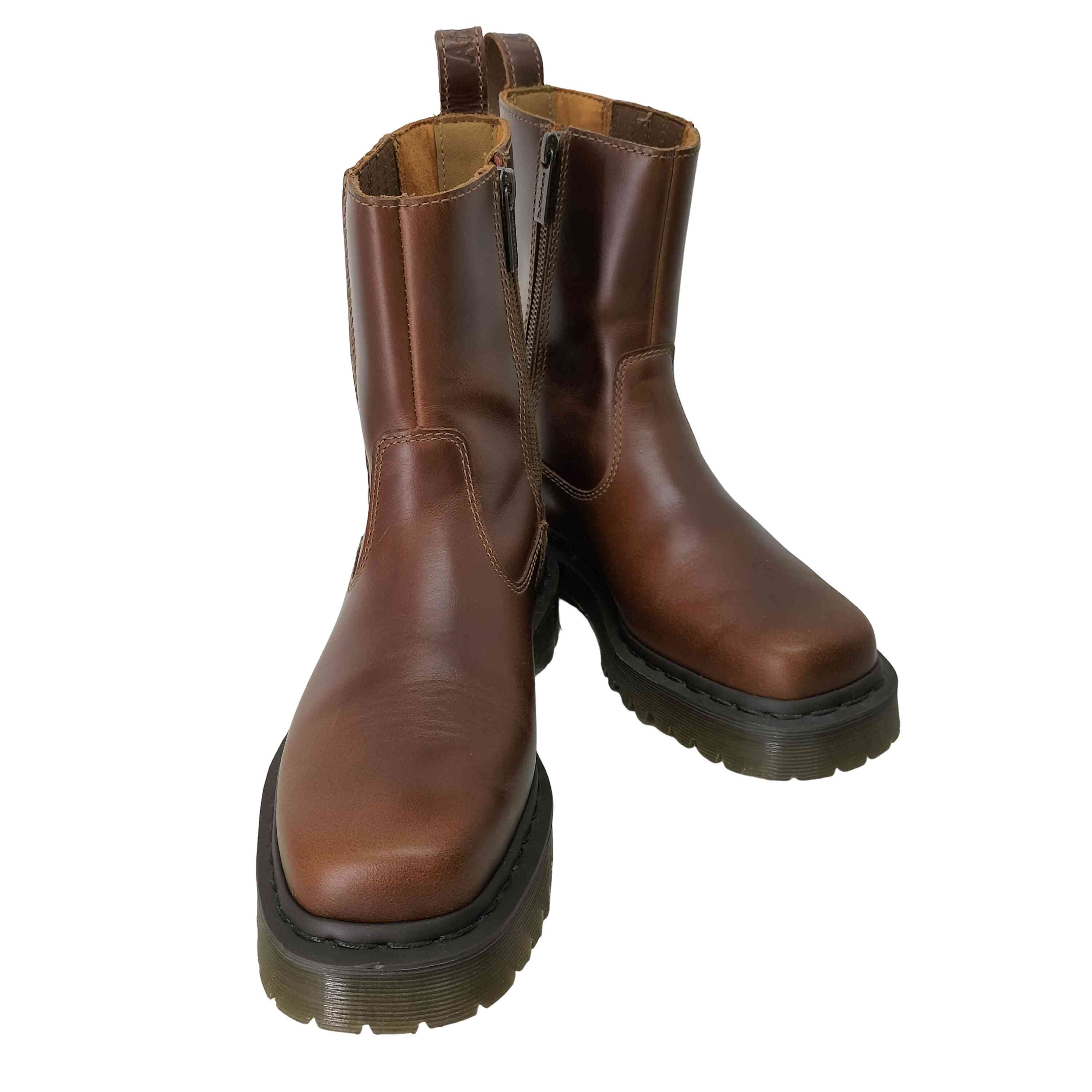 【中古】御医者さんマーチン Dr.Martens AMAAYAH LO サイドジップ スクエアトゥ  レディース UK：5 靴-レディース靴