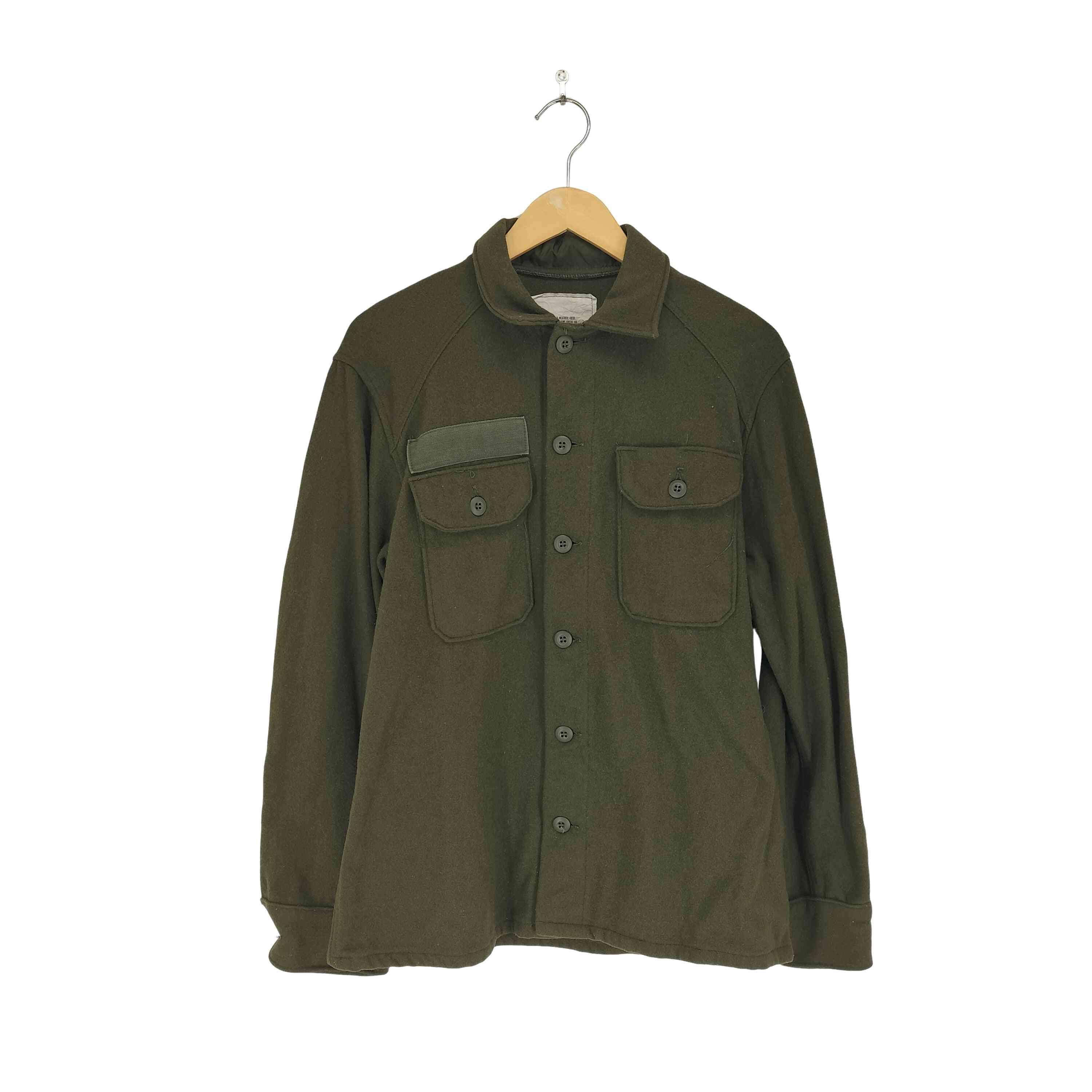 【中古】ユーエスアーミー U.S. ARMY 70s ユーティリティーシャツウールシャツ メンズ 37/41