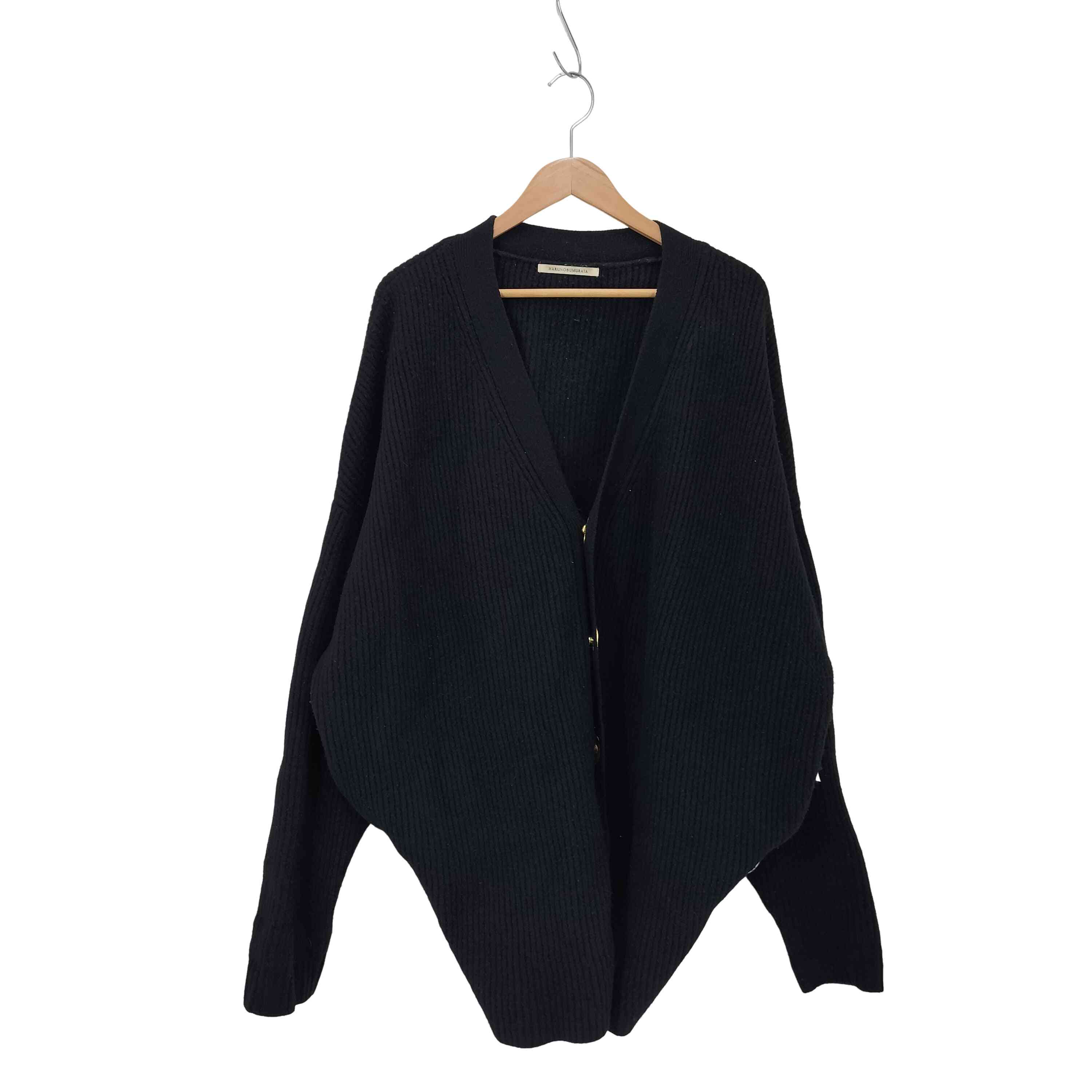 【中古】ユーズドフルギ USED古着 HARUNOBUMURATA KASSEL- OVERSIZED CHUNKY KNIT CARDIGANL編み物ジレー レディース  34