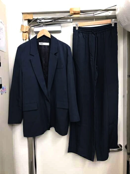 楽天市場 Zara ザラ スーツセットアップ メンズ 青系 レーヨン混スーツセットアップ 中古 ブランド古着バズストアbazzstore Bazzstore ブランド古着バズストア