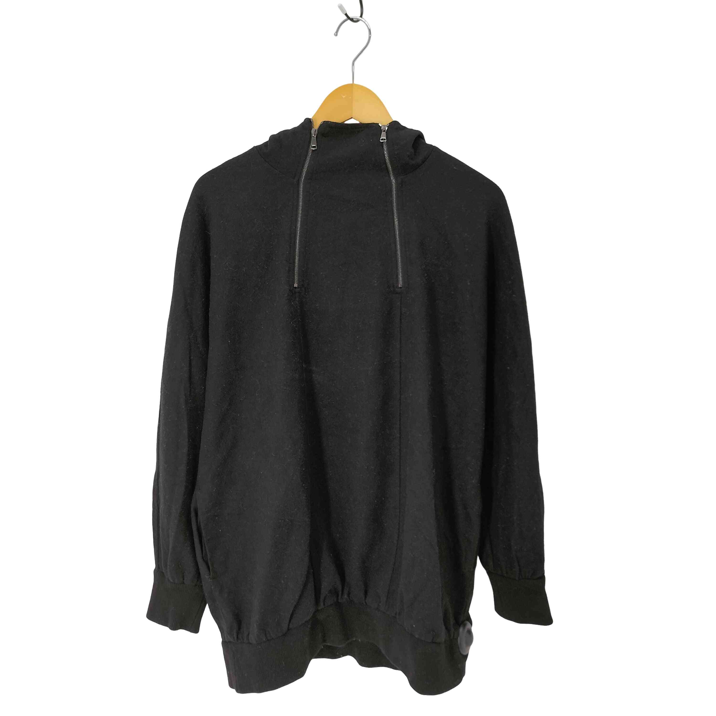 【中古】マックスマーラ MAX MARA ツインジップ ウール プルオーバーパーカー 裏地付き アノラック レディース import：L ｜BAZZSTORE ブランド古着バズストア