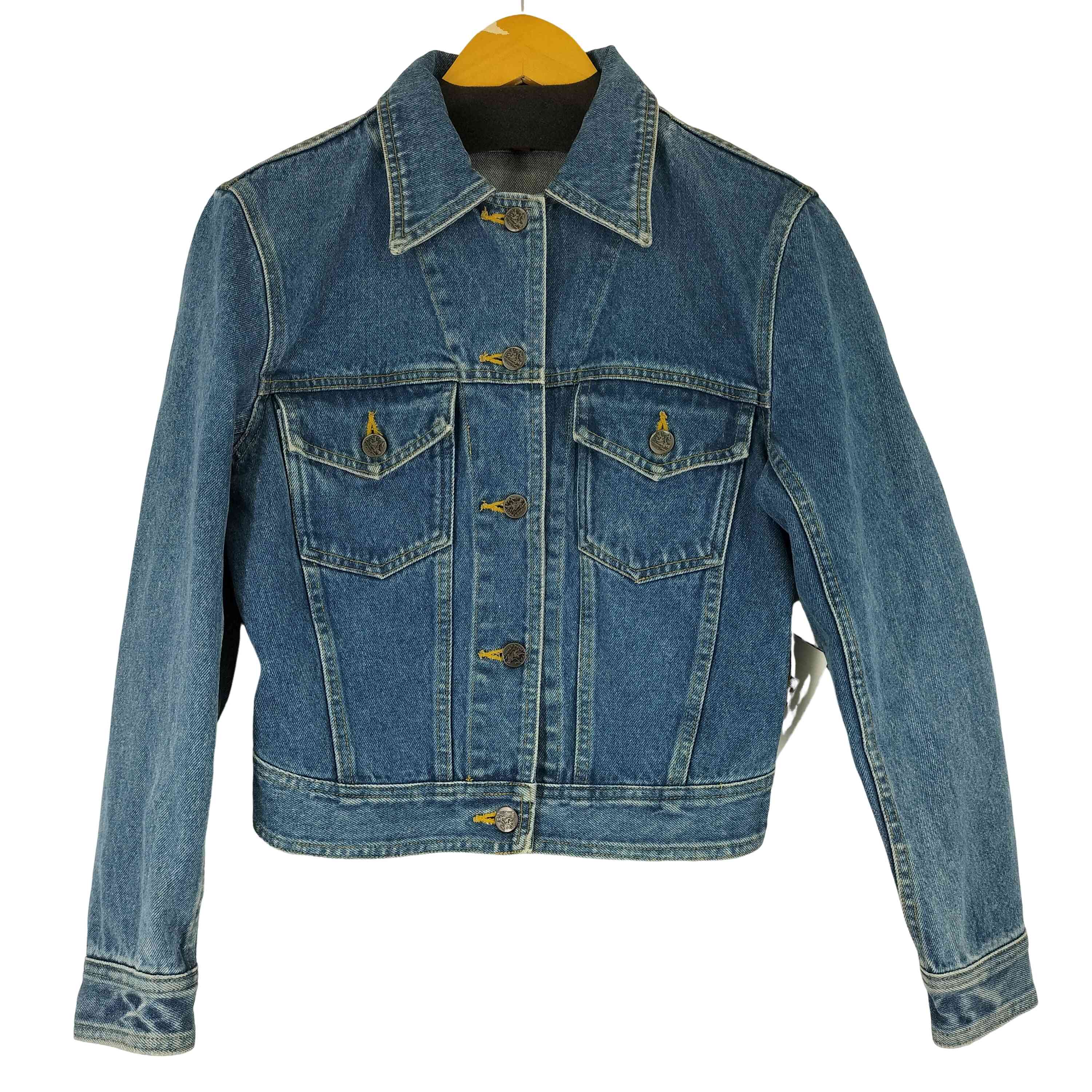 【中古】キャサリンハムネットロンドン KATHARINE HAMNETT LONDON クロップドデニムジャケット レディース import：M ｜BAZZSTORE ブランド古着バズストア
