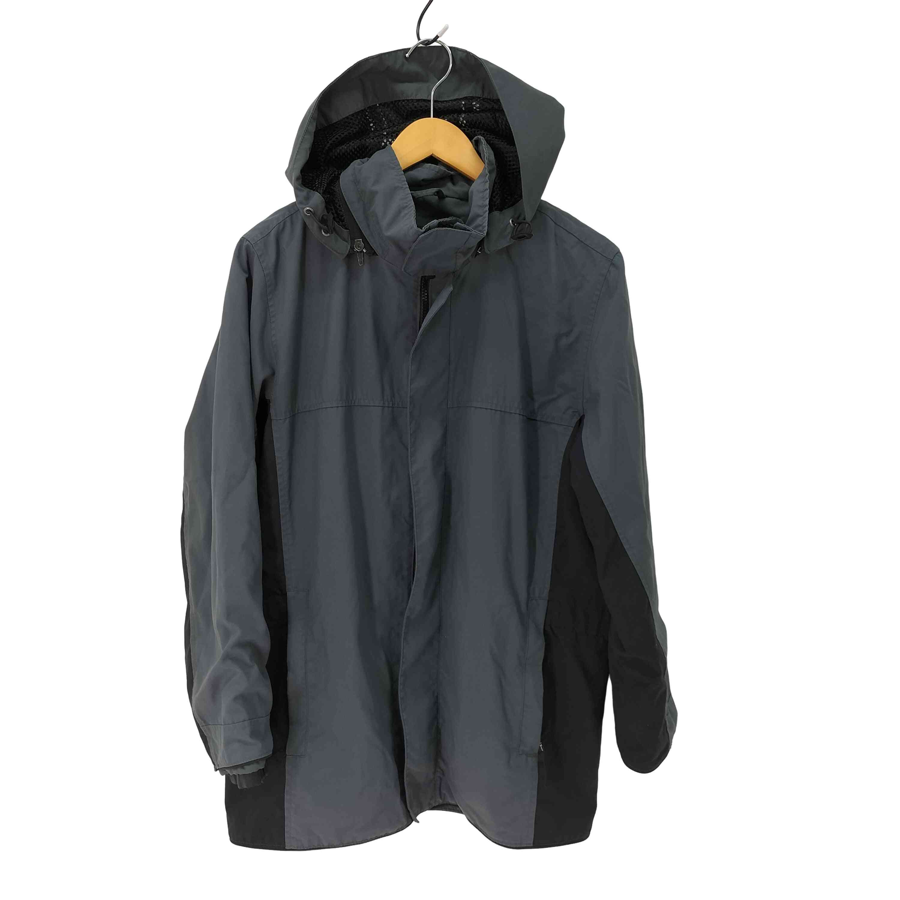 【中古】エディーバウアー Eddie Bauer EBTEK マウンテンパーカー 裏地メッシュ フード着脱可 メンズ import：S