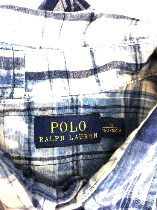 Polo Ralph Lauren ポロラルフローレン インド綿マドラス パッチワークシャツワンピース レディース ワンピース その他ワンピース レディース Import S 中古 ブランド古着バズストア Liceochiloe Cl