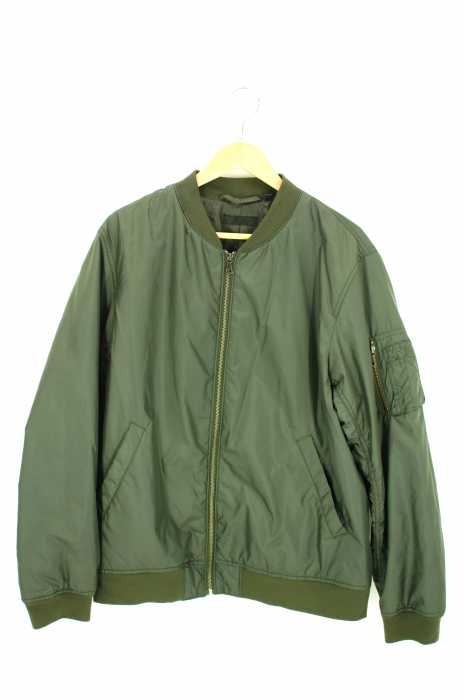 楽天市場 ユニクロ Uniqlo ブルゾン ジャンパー メンズ 緑系 Jpn Xl ナイロンブルゾンジャケット Ma 1 中古 ブランド古着バズストア Bazzstore ブランド古着バズストア