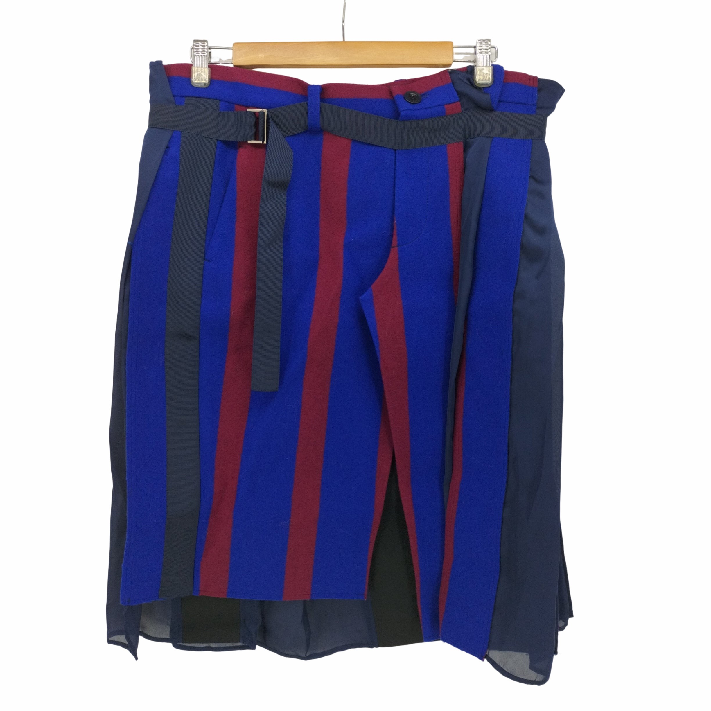 sacai/サカイ、切り替えラップフレアスカート、ネイビー、ウール、２サイズ 楽天市場】sacai / サカイ | パッチワーク シアー フレア ラップ