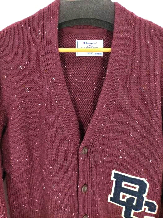 楽天市場 Champion チャンピオン カーディガン メンズ 赤系 白系 Jpn Xl 日本サイズ Xl 相当 トリコロールタグ ウール混ミックスニットカーディガン 中古 ブランド古着バズストアbazzstore Bazzstore ブランド古着バズストア