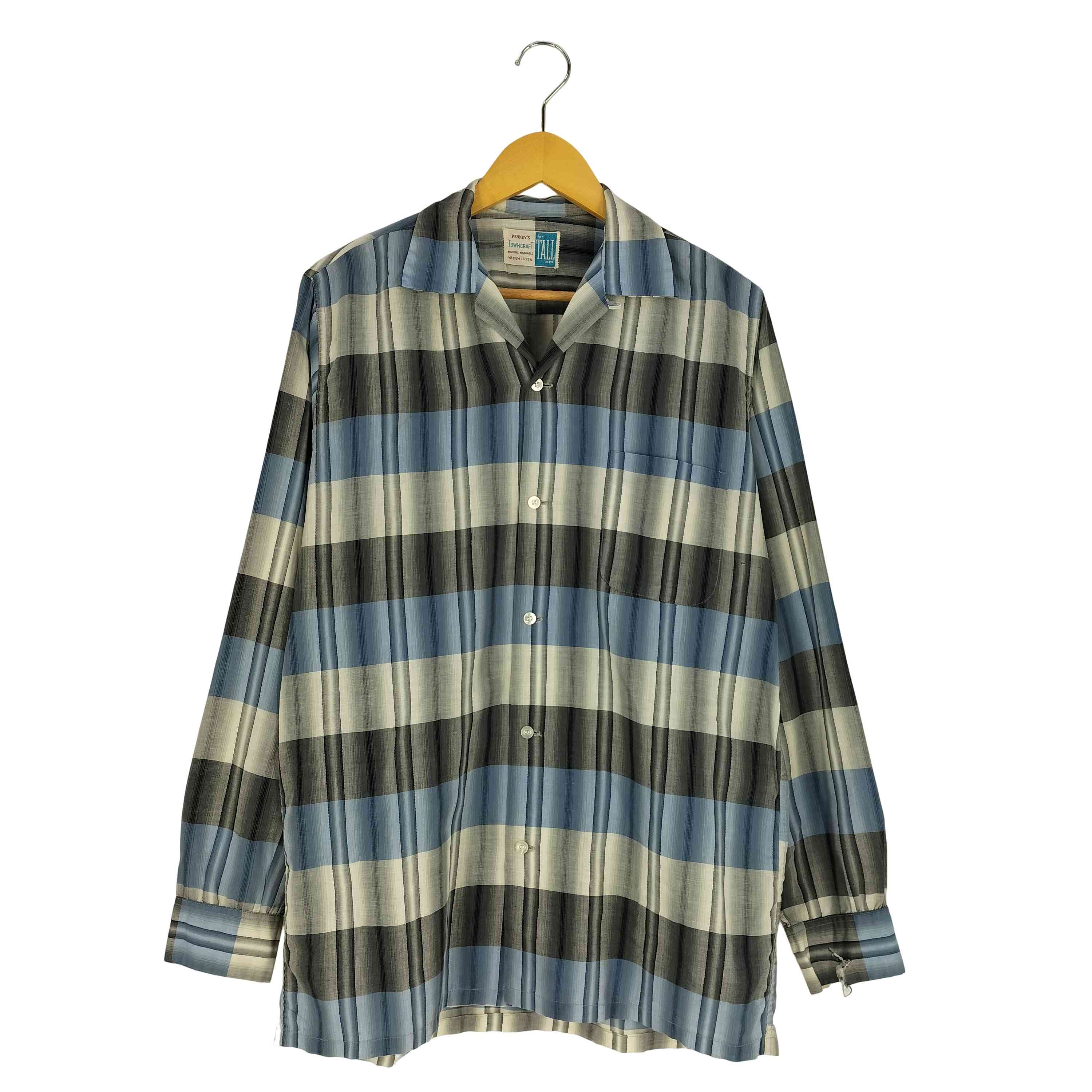 楽天市場】Vintage 60年代 Penney's Towncraft Shadow Check Shirt